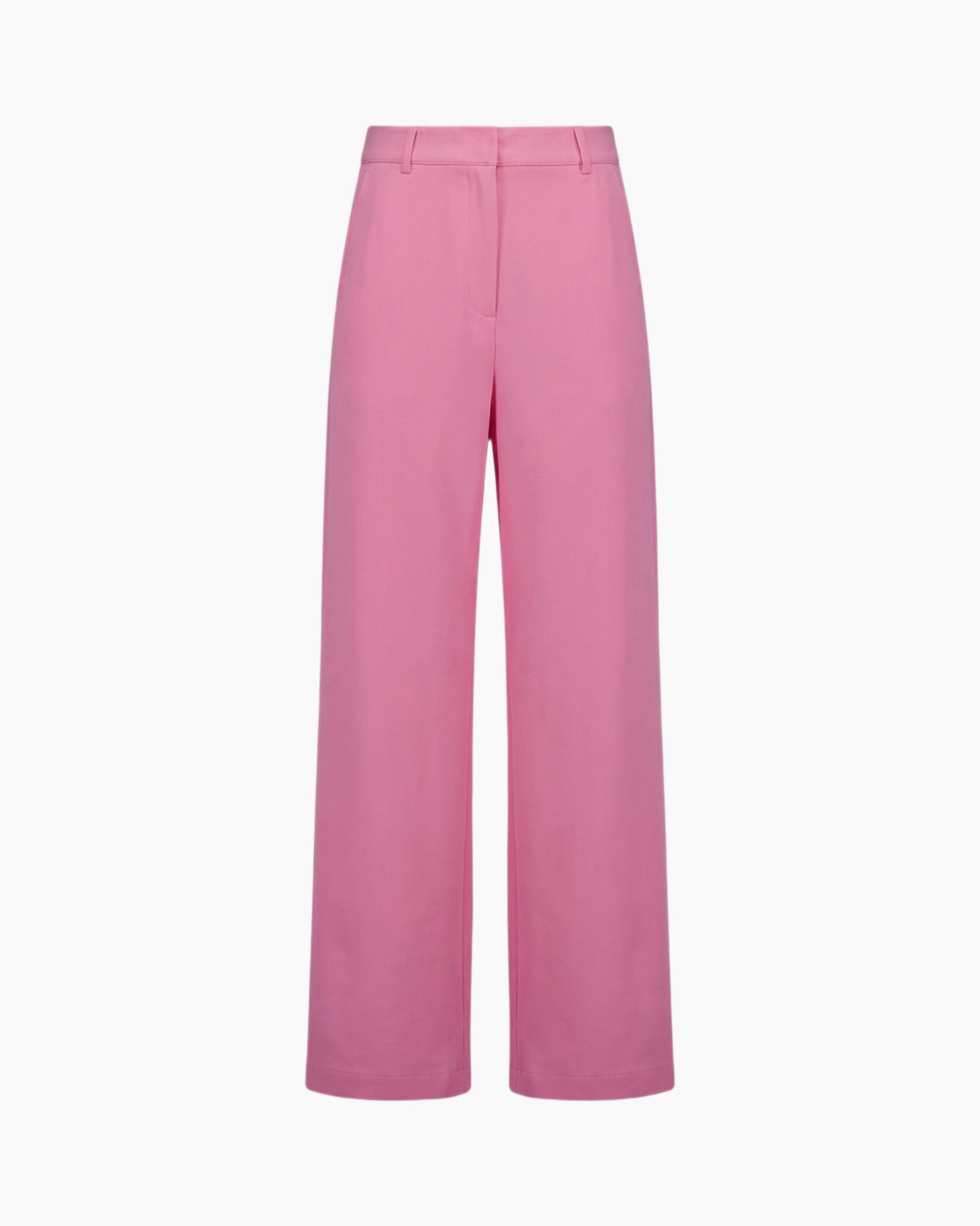 roze, wijdelvallend, broeken, pants, effen