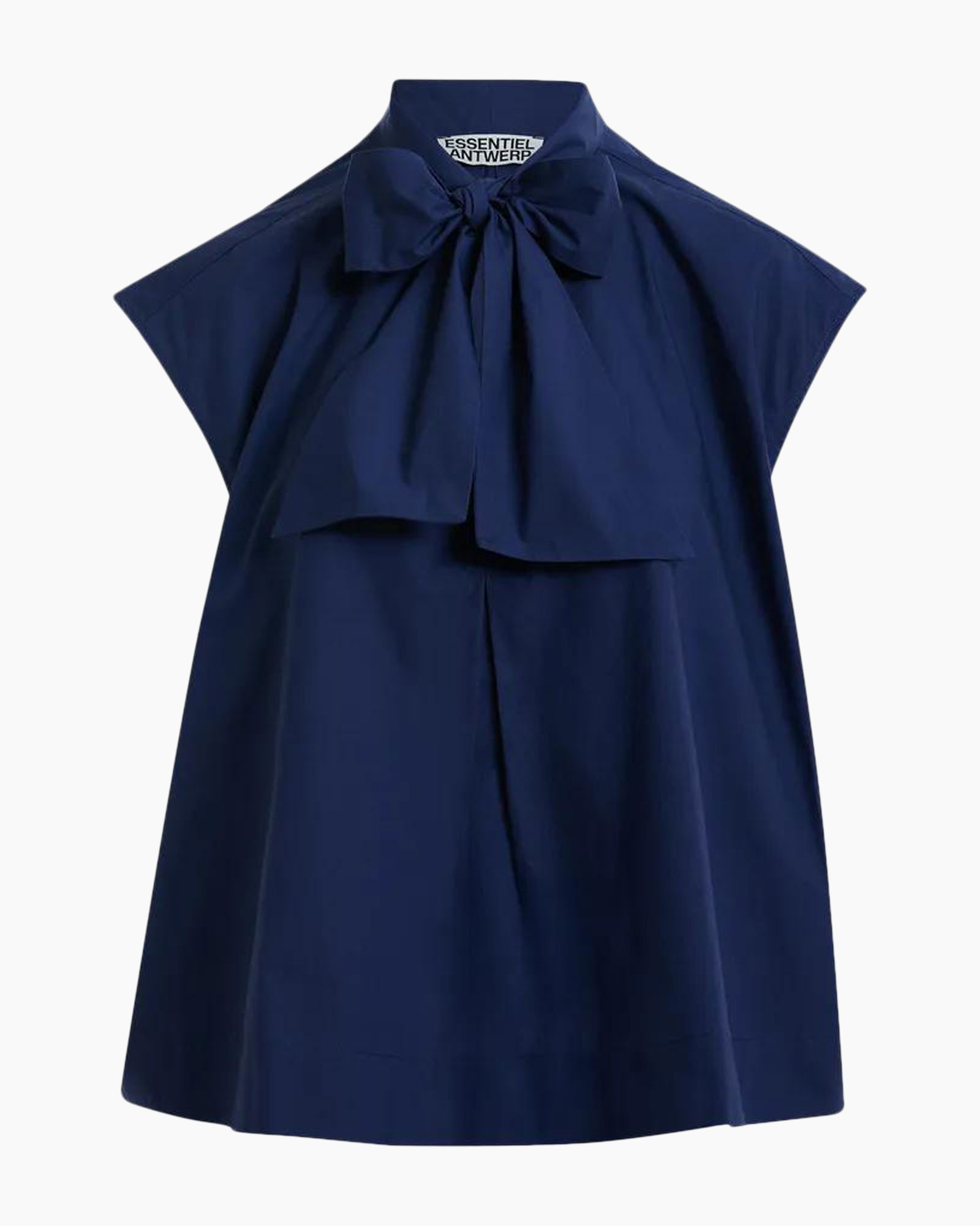 blouse, rokjes?, navy?, boog?, top met strik