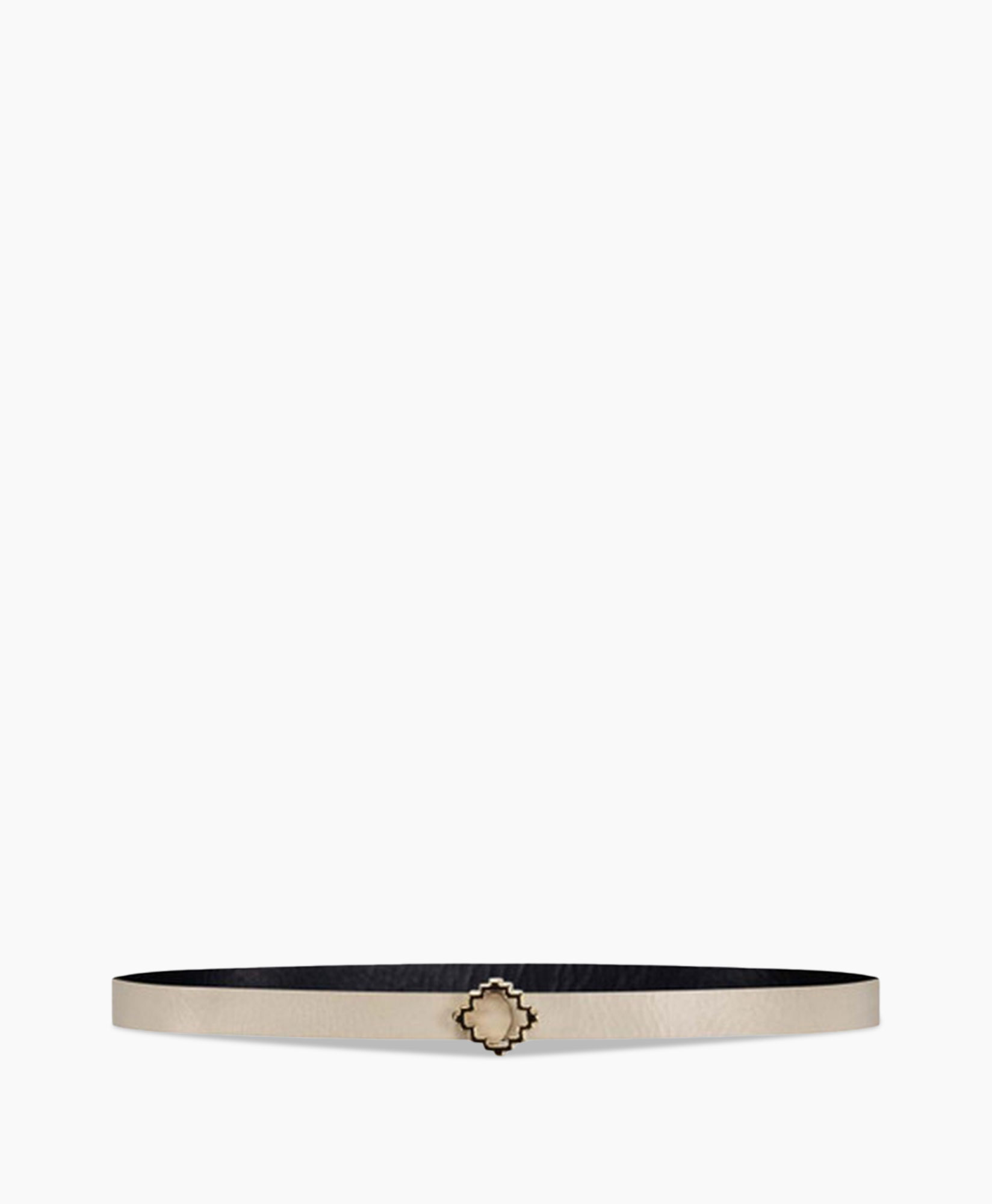 Reversable Ornament Belt Off White