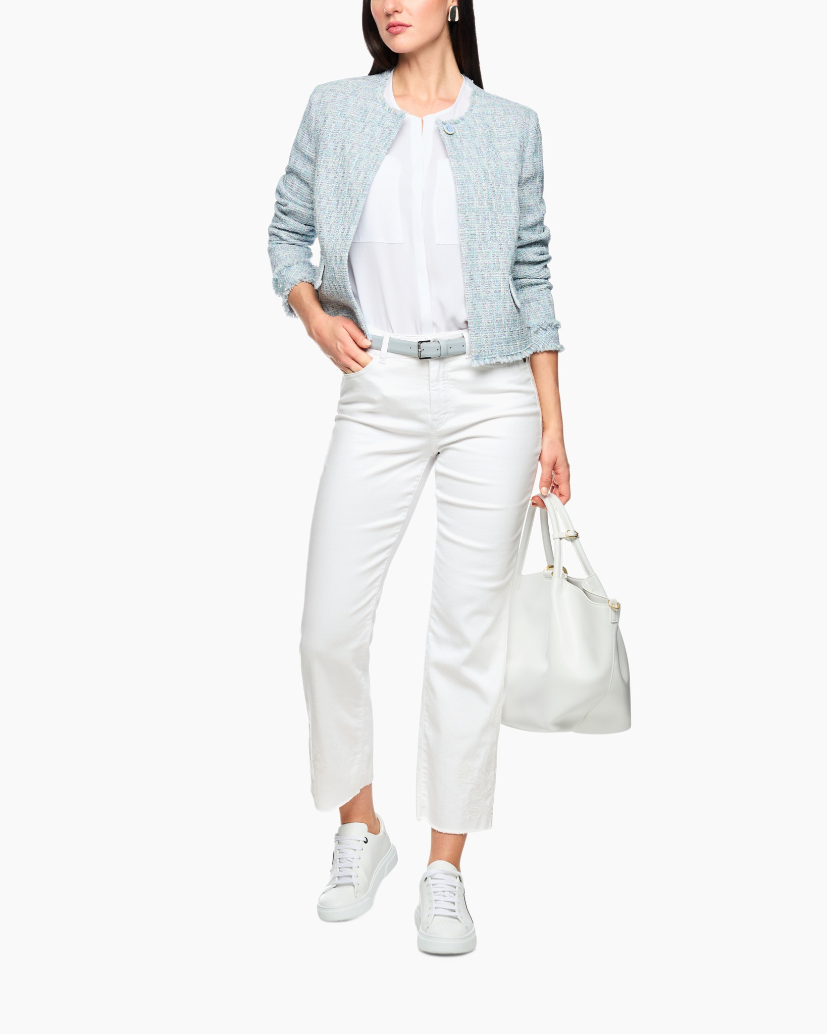 Blazer, Jacket, Pants, Handbag, Long Sleeve