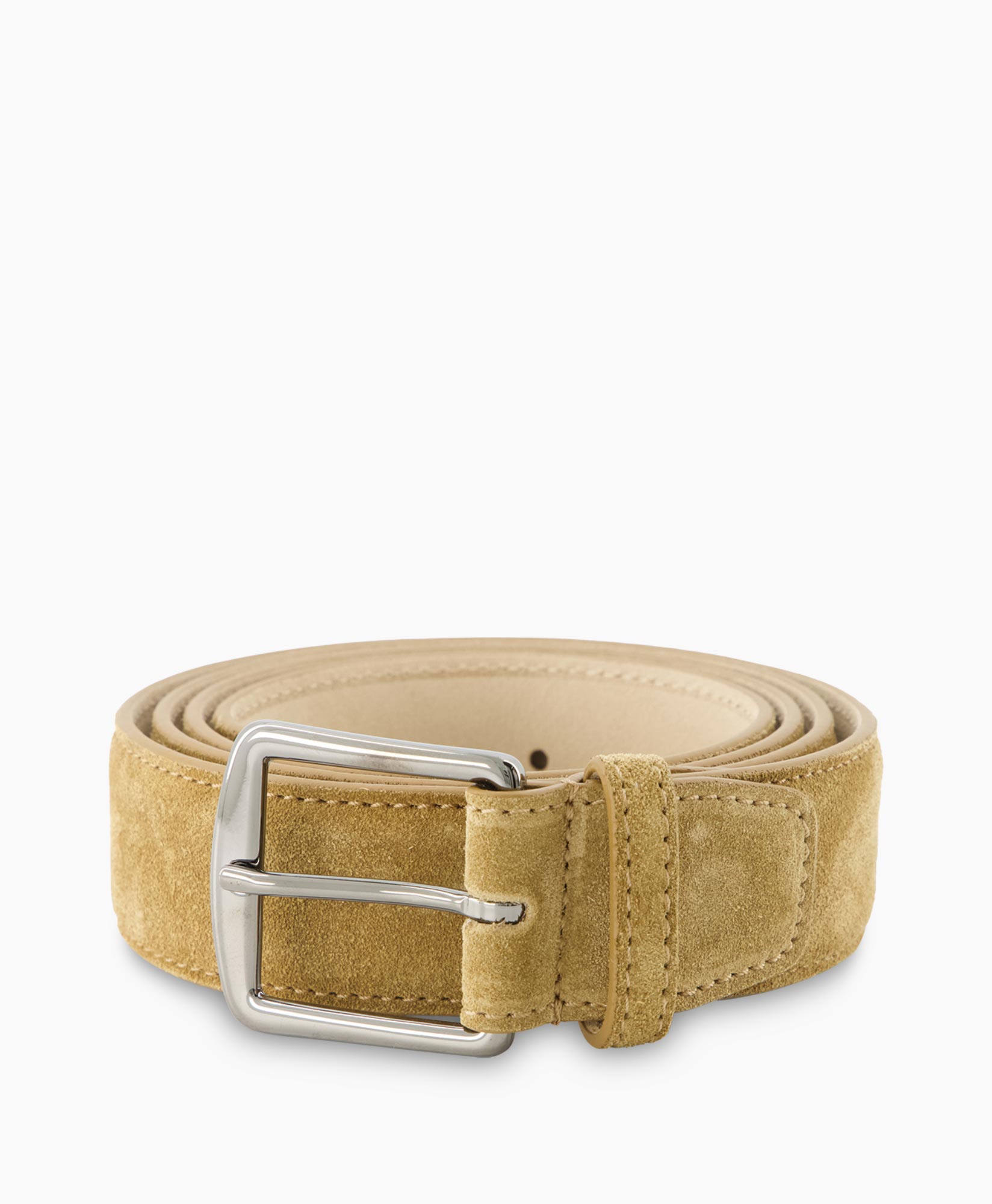 Aurelien Riem Suede Belt Beige