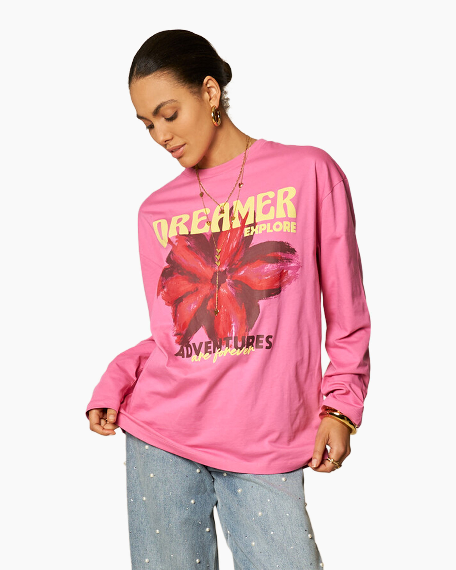 Lange mouwen, Mouw, Persoon, Jeans, T-shirt