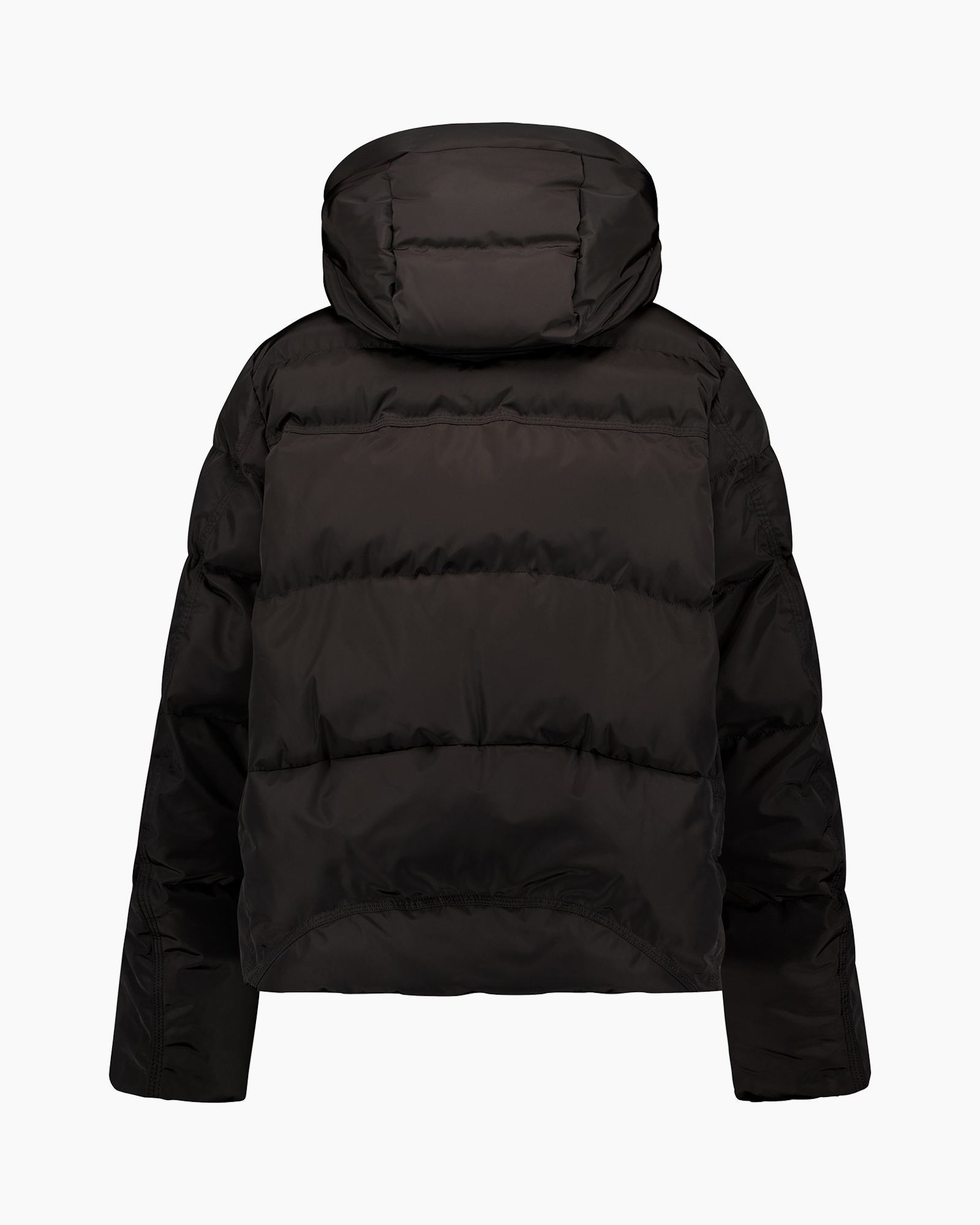 winterjas, donzen jas, met capuchon, zwart, buitenlaag