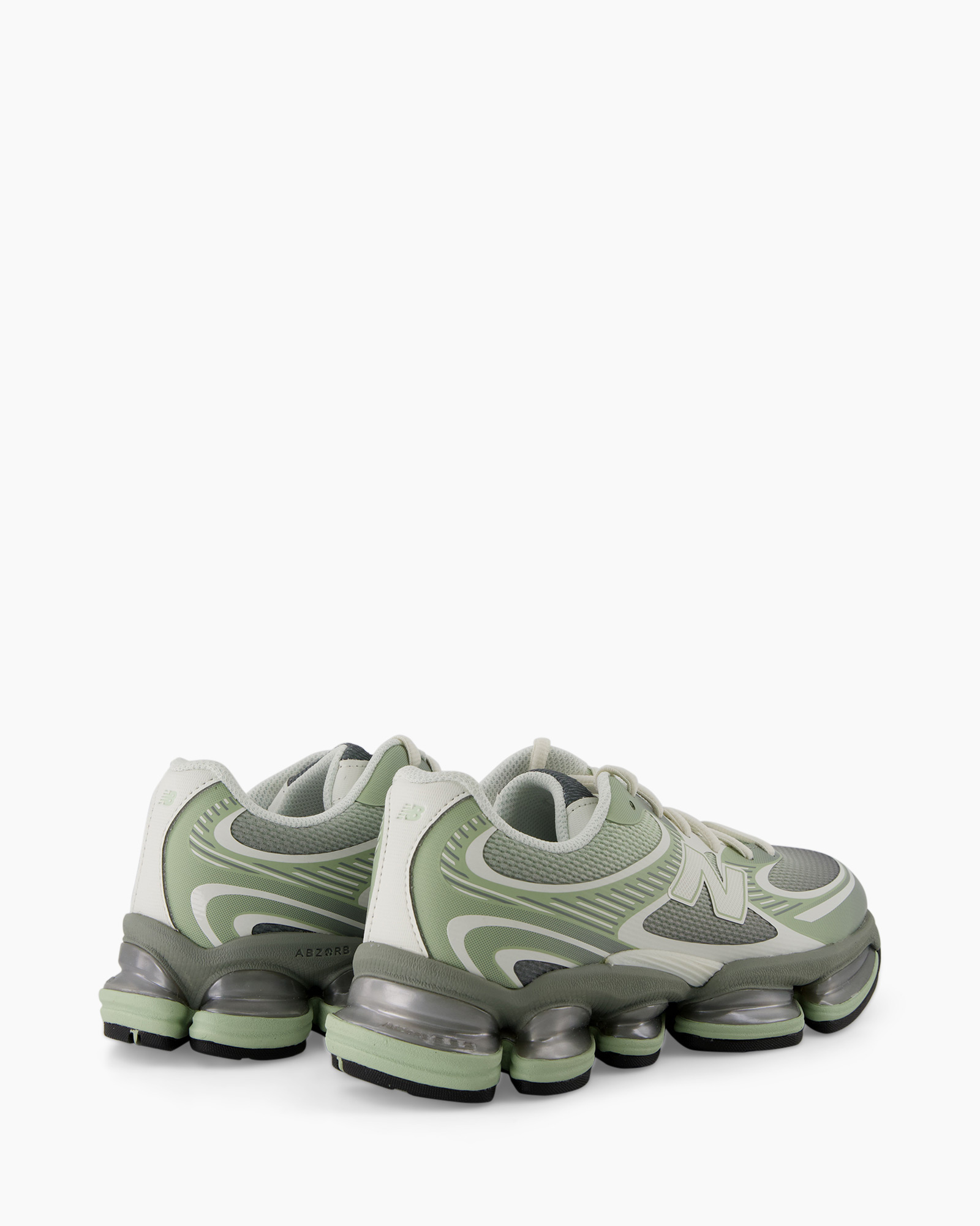 sneakers, schoenen, athletisch, groen, mesh
