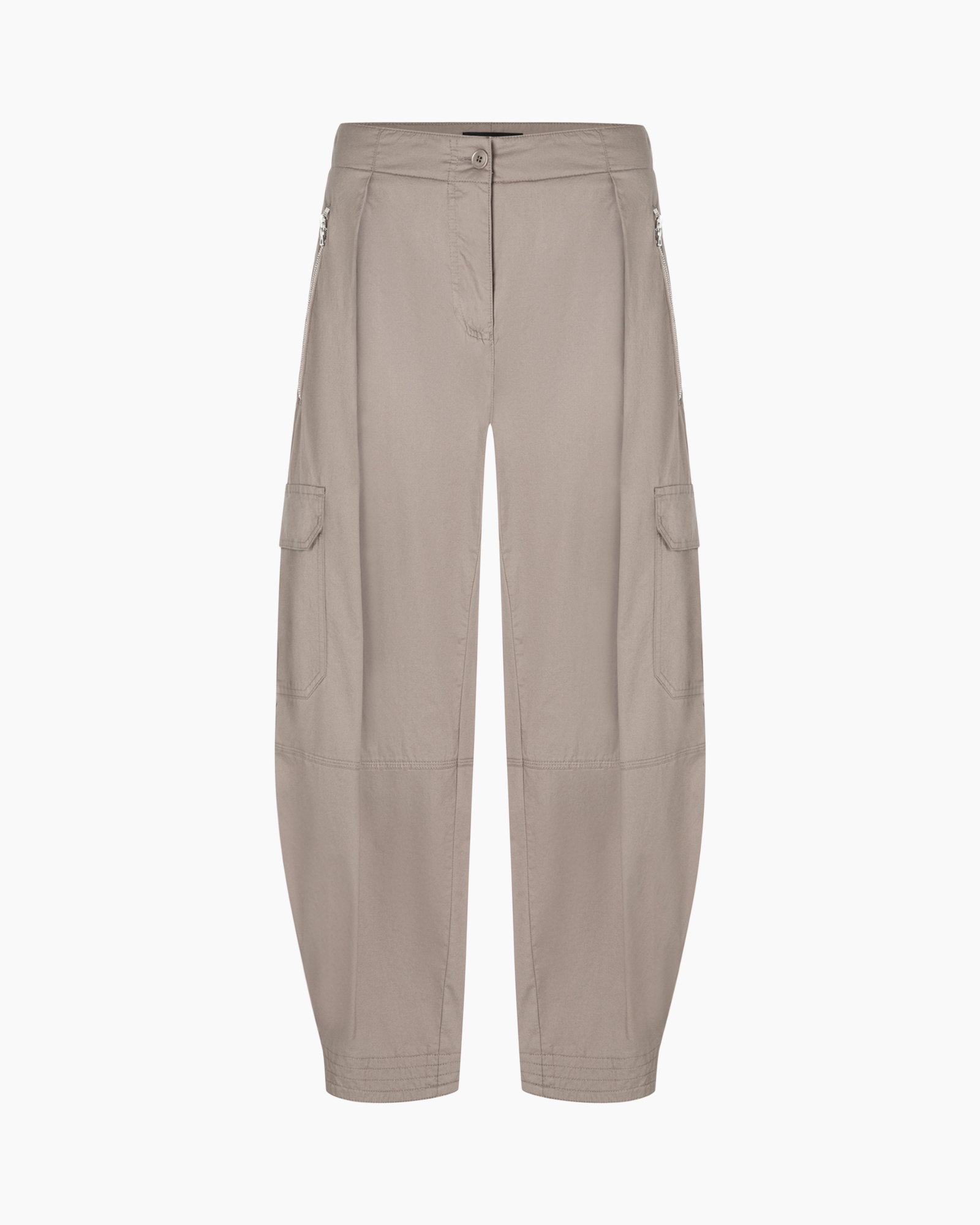 kargobroeken, beige, twill, cargozakken, knopsluiting