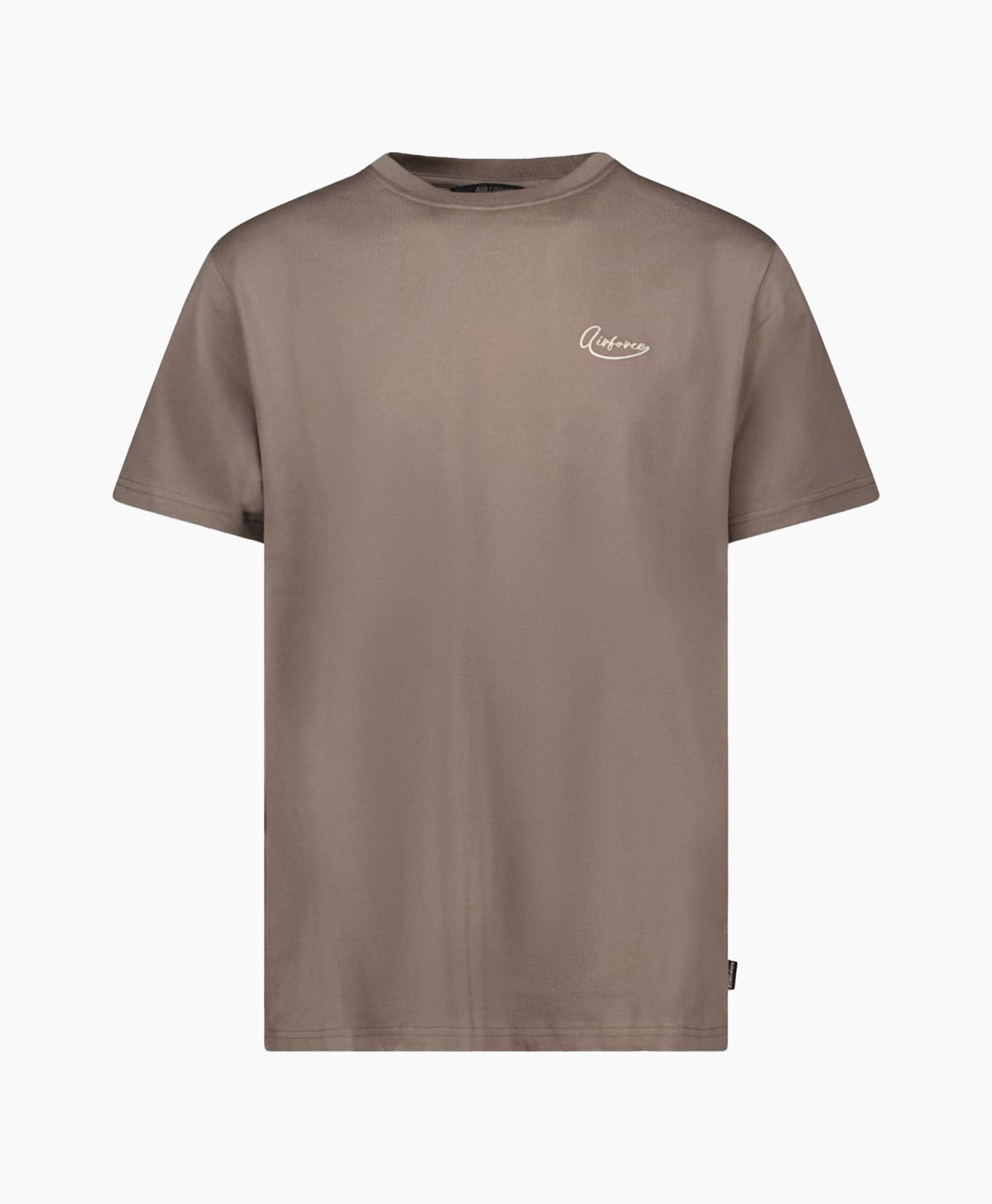 T-shirt Embroidered Donkergrijs