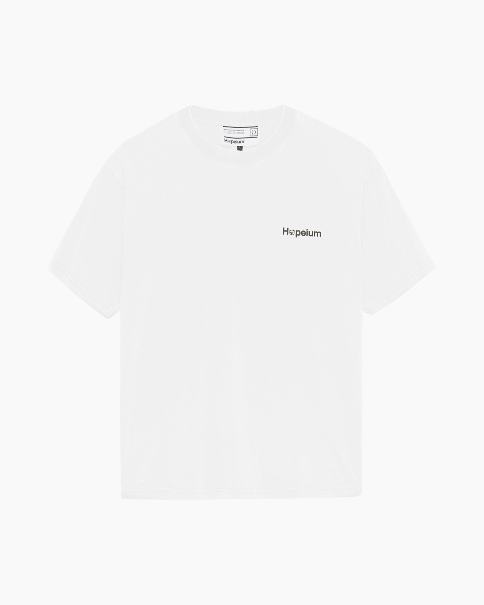t-shirt, white, short-sleeve, logo, cotton