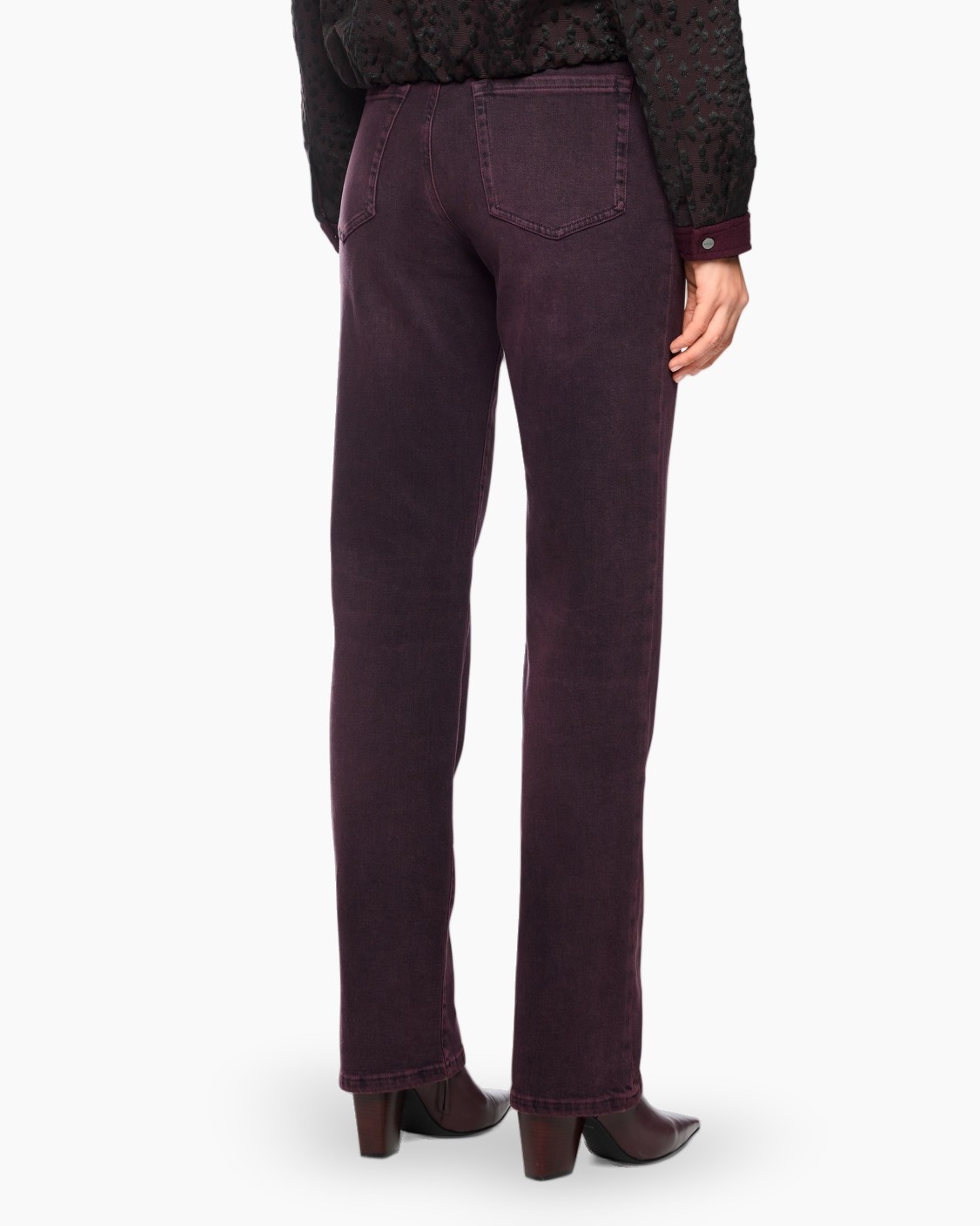 katoenen corduroy?, burgundy, trekkoord, hoog taille, boots compatibel
