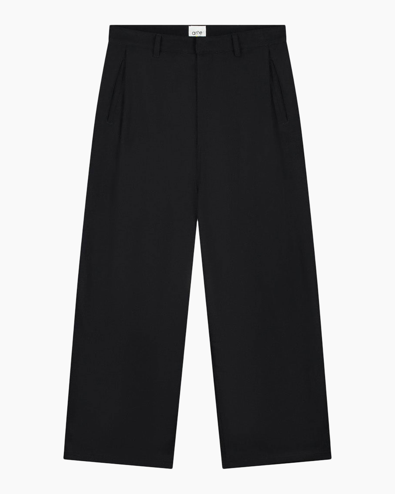 broek, broeken, zwart, wijd, zakken