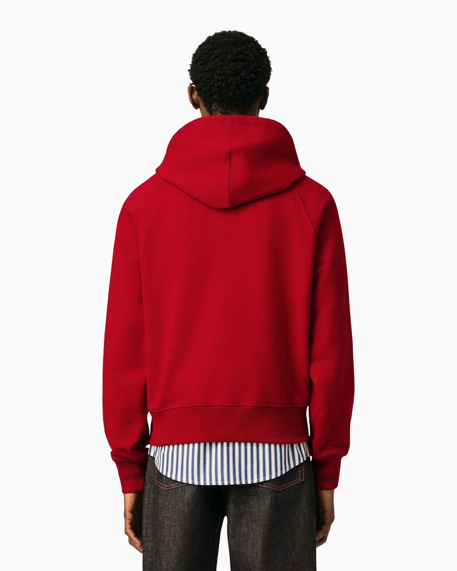 hoodie, rood, trekkoord, logo niet zichtbaar, unisex