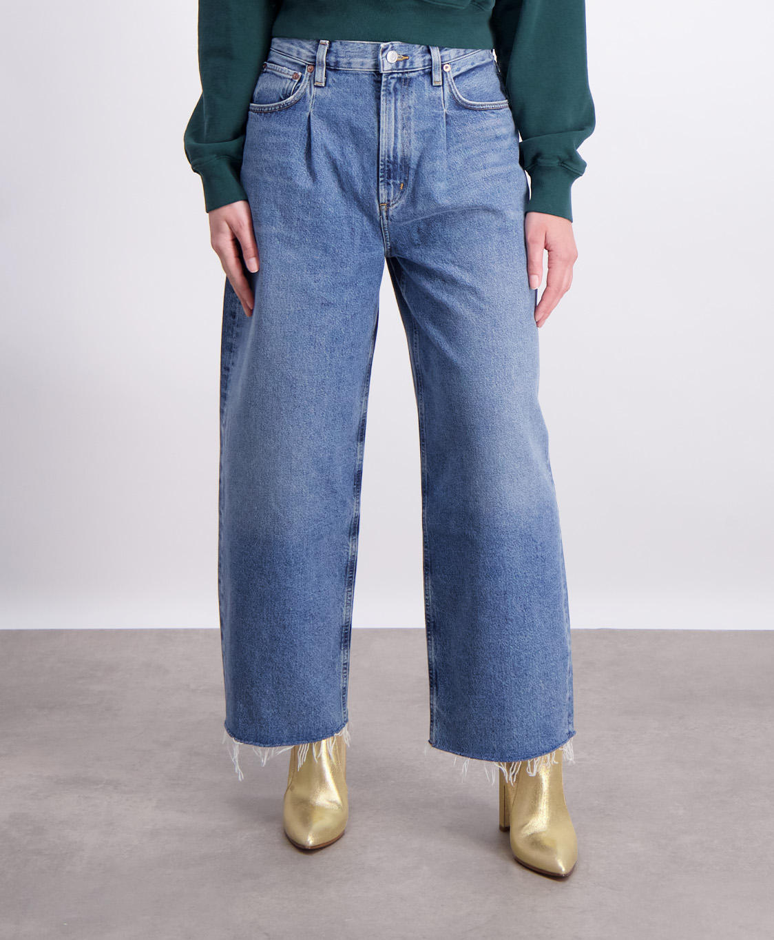 Agolde Jeans Dagna Baggy Blauw