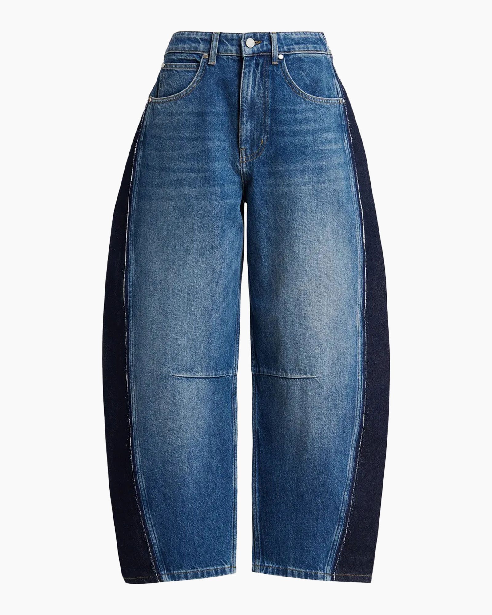 spijkerbroek, denim, broek, blauw, straight