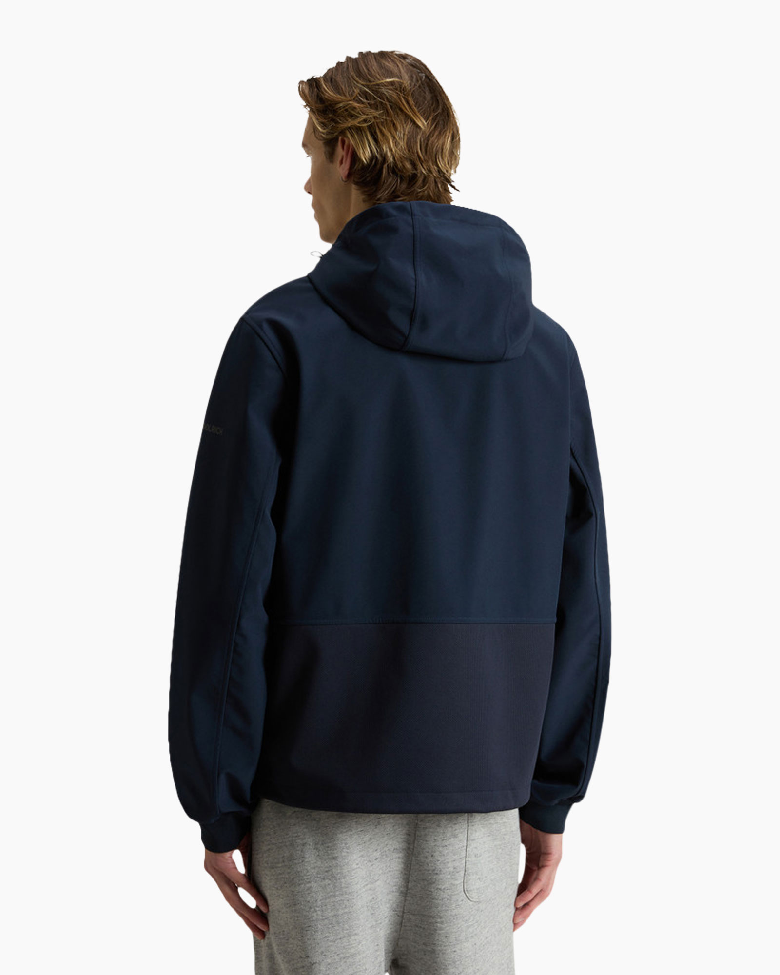 Softshell Jas Soft Shell Full Zip Hoodie Donker Blauw