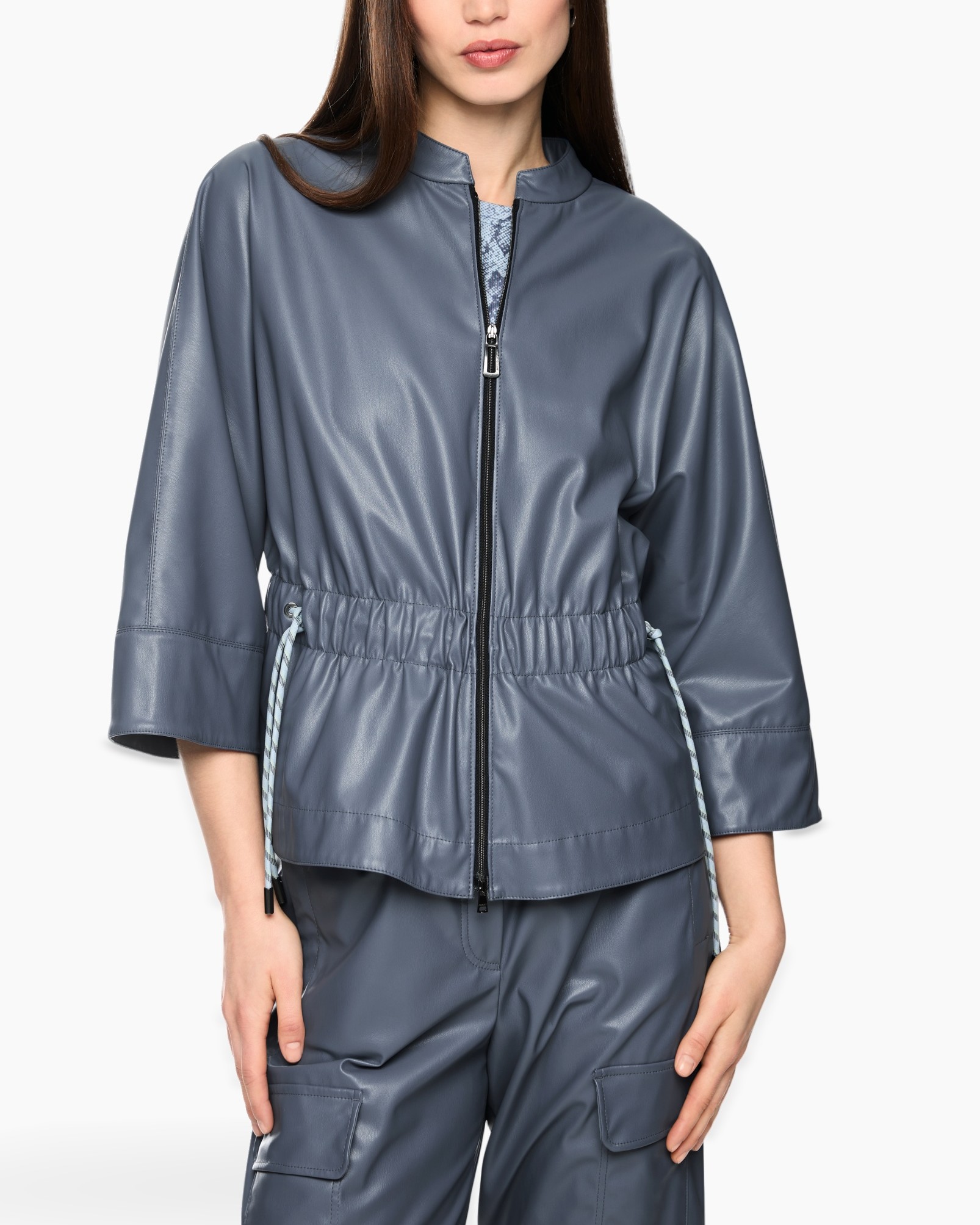 jasjak, rits, windjack, elastische taille, zakken