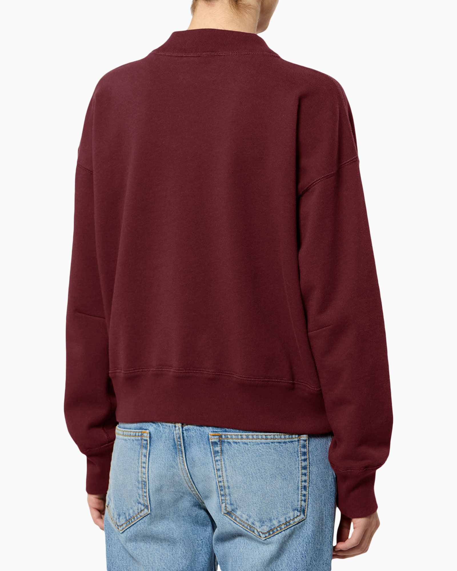 sweatshirt, maroon, logo, unisex, crewneck