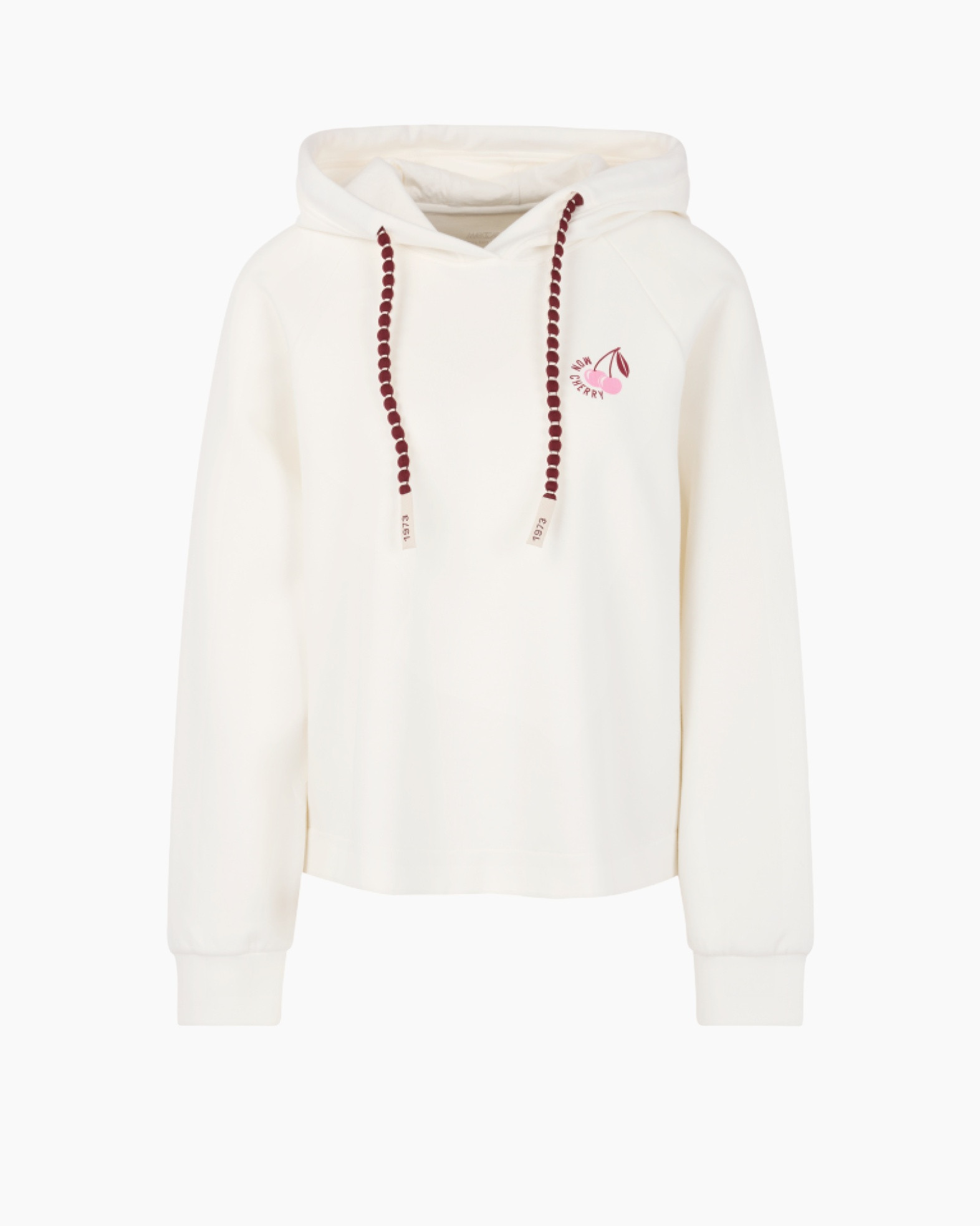 hoodie, sweatshirt, hooded, crème, touwkoord