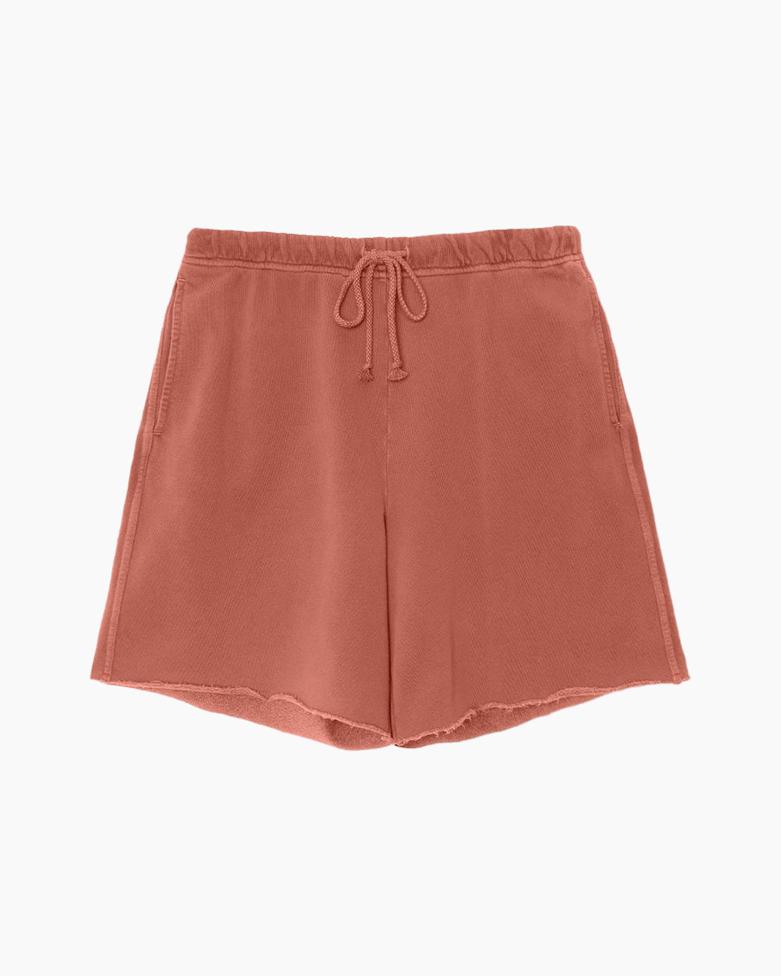 broek shorts, trekkoord, ripun waistband, warme rood, zachte stof