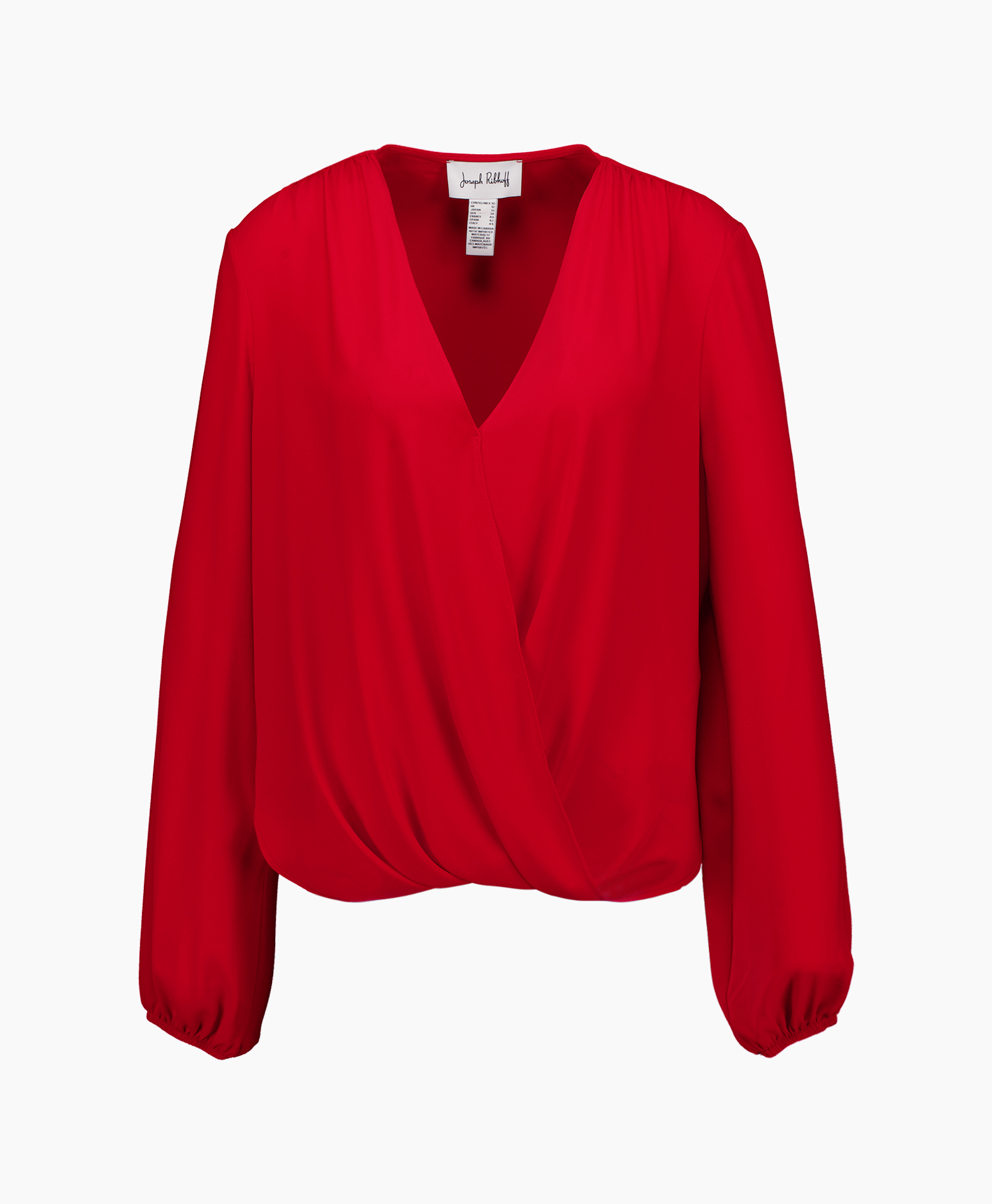Blouse Crossed Rood