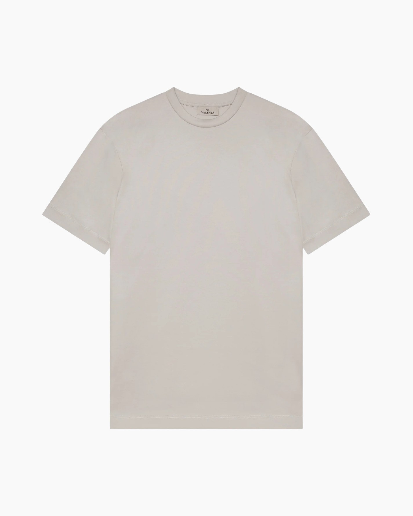 Tshirt, korte mouwen, effen, beige, unisex