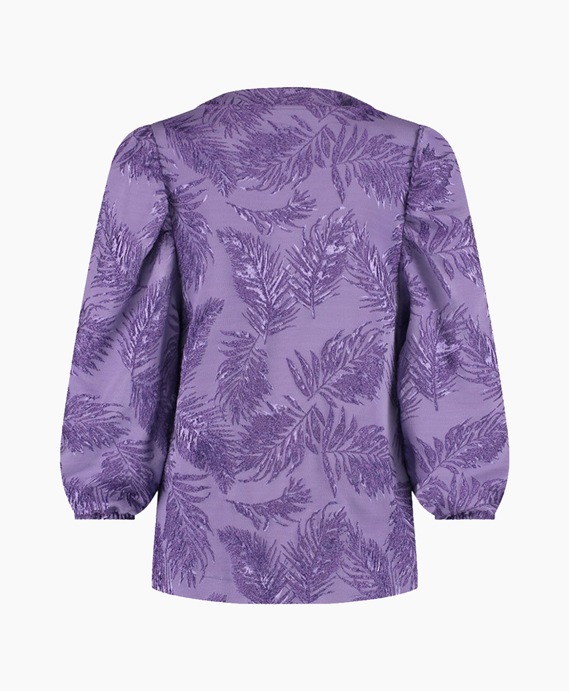 Blouse Cher Satin Jacquard Blouse Paars