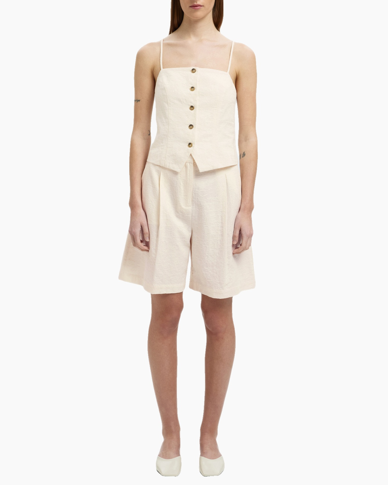 Top Mette Buttoned Jacquard Strap To Wit