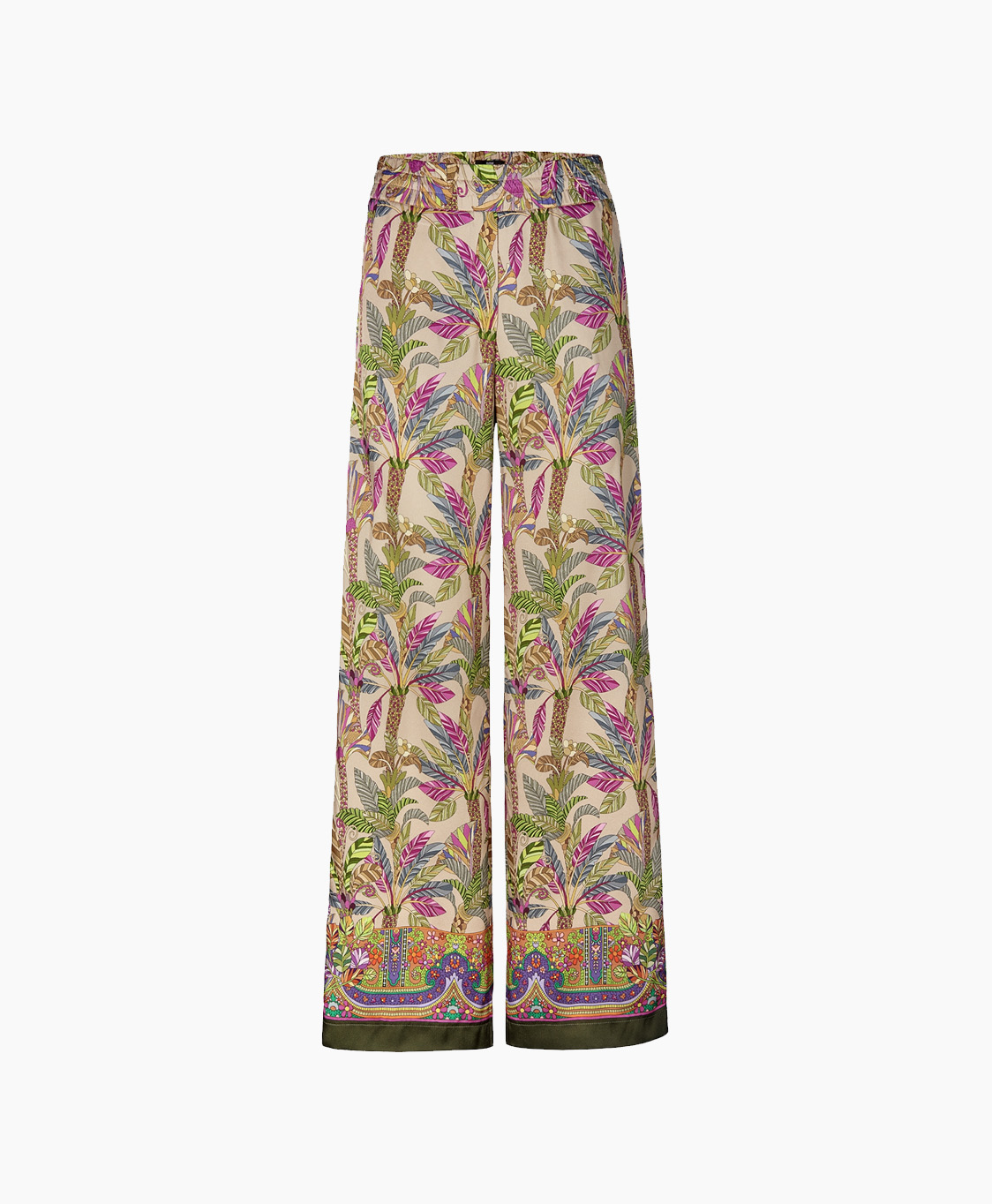 Riani Broek 333330-4097 Groen dessin