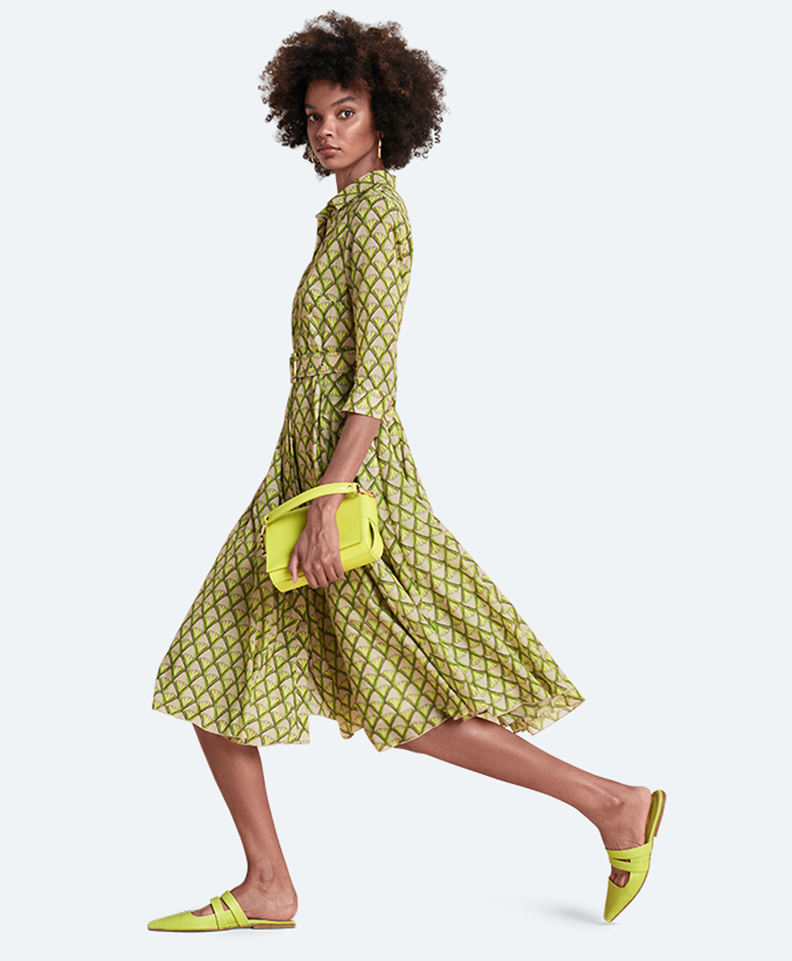 Riani Maxi Jurk 336300-4115 Geel dessin