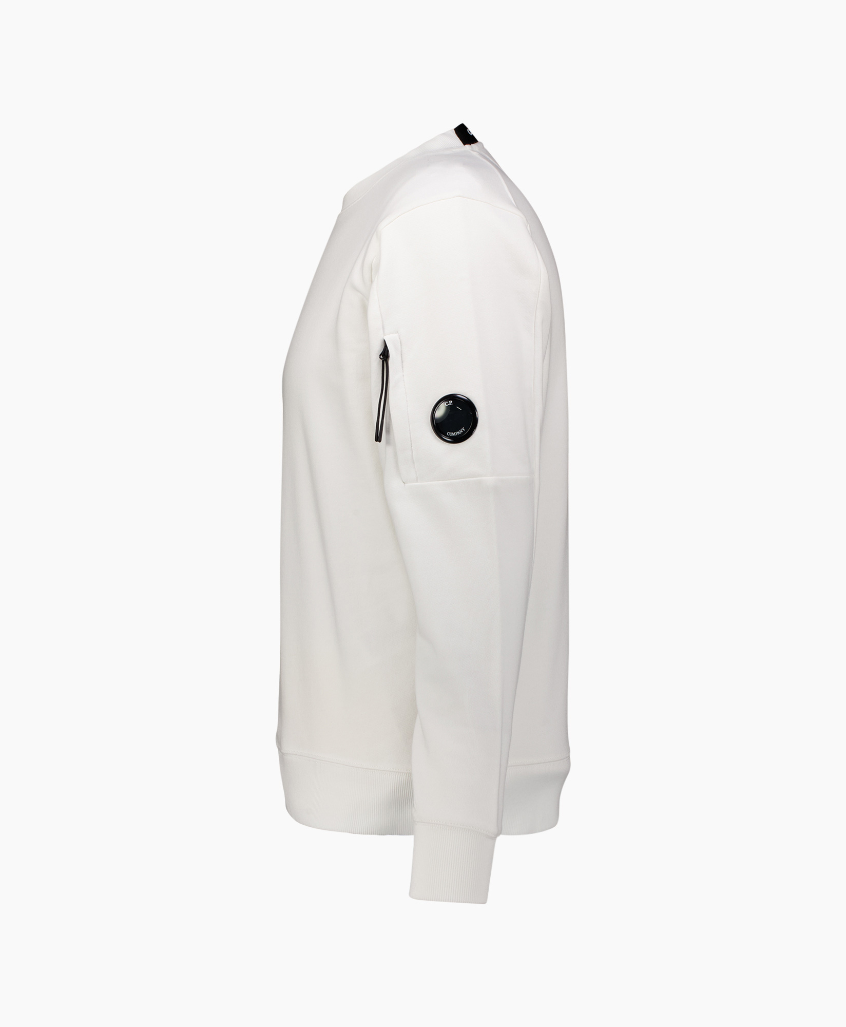Sweater Diagnanal Fleece Crewneck Off White