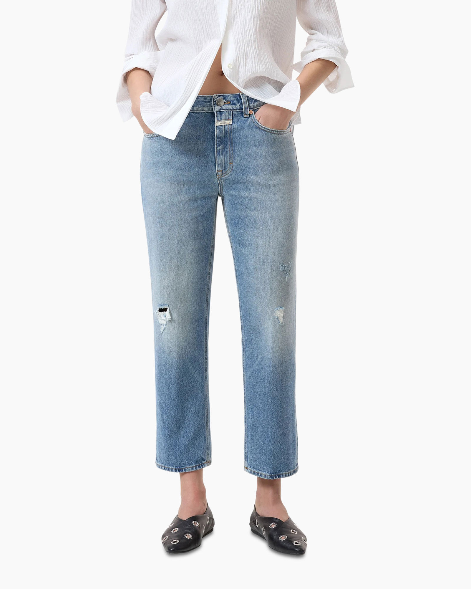 Jeans Milo midden blauw Jeans Milo midden blauw