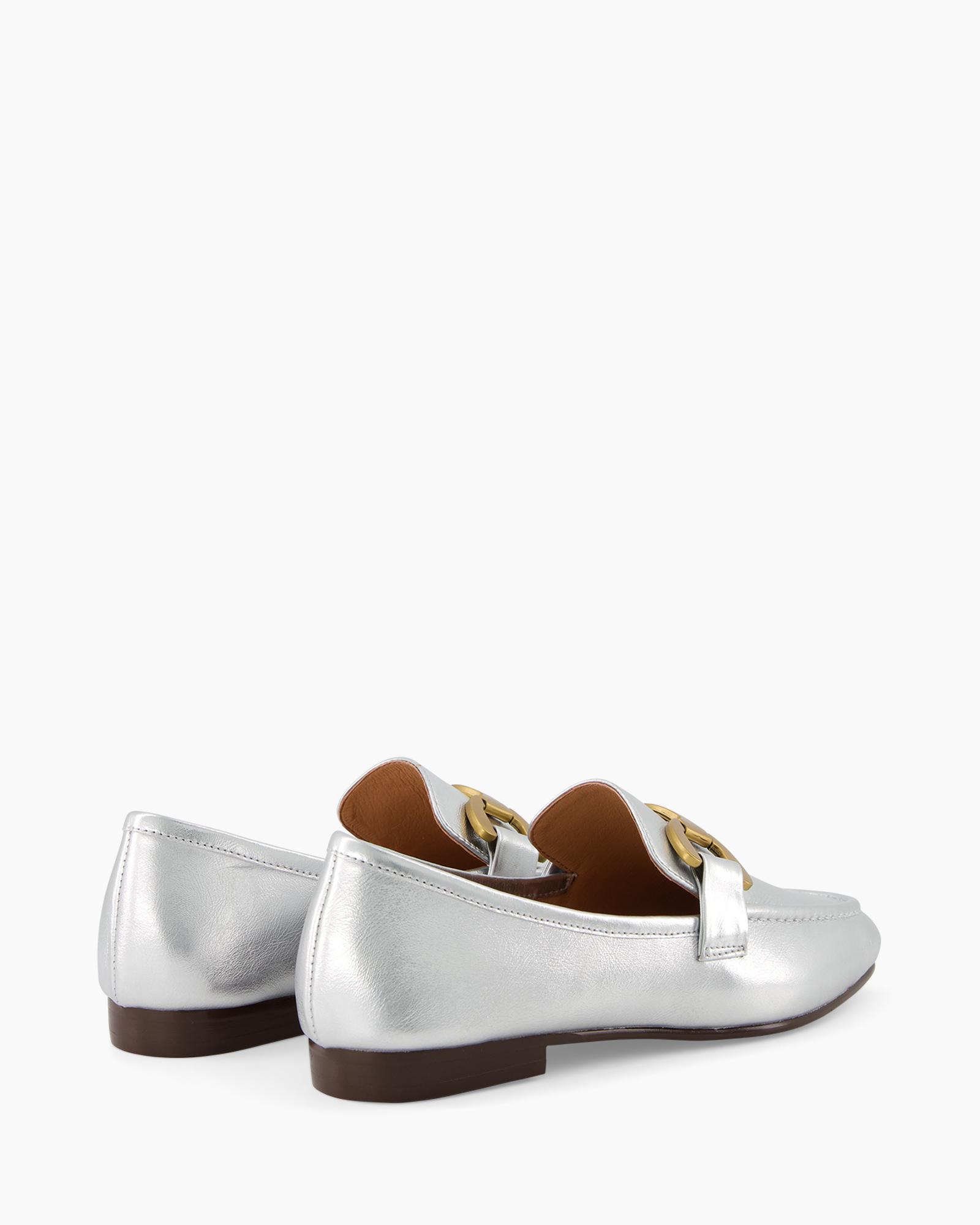 Loafer Creased Leather Zilver