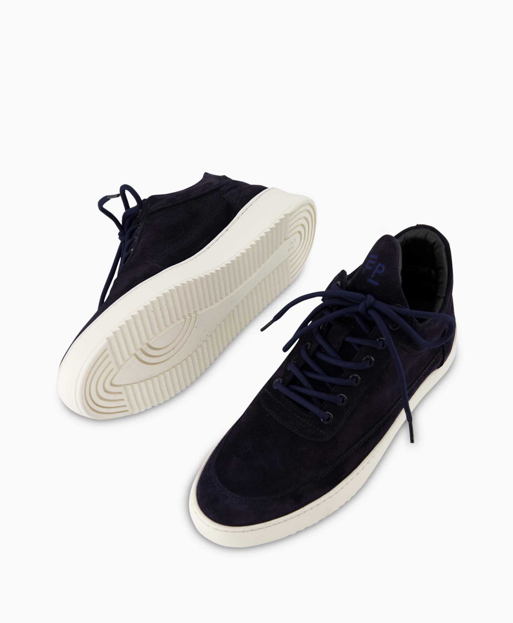 Sneaker Low Top Suede Navy Donker Blauw