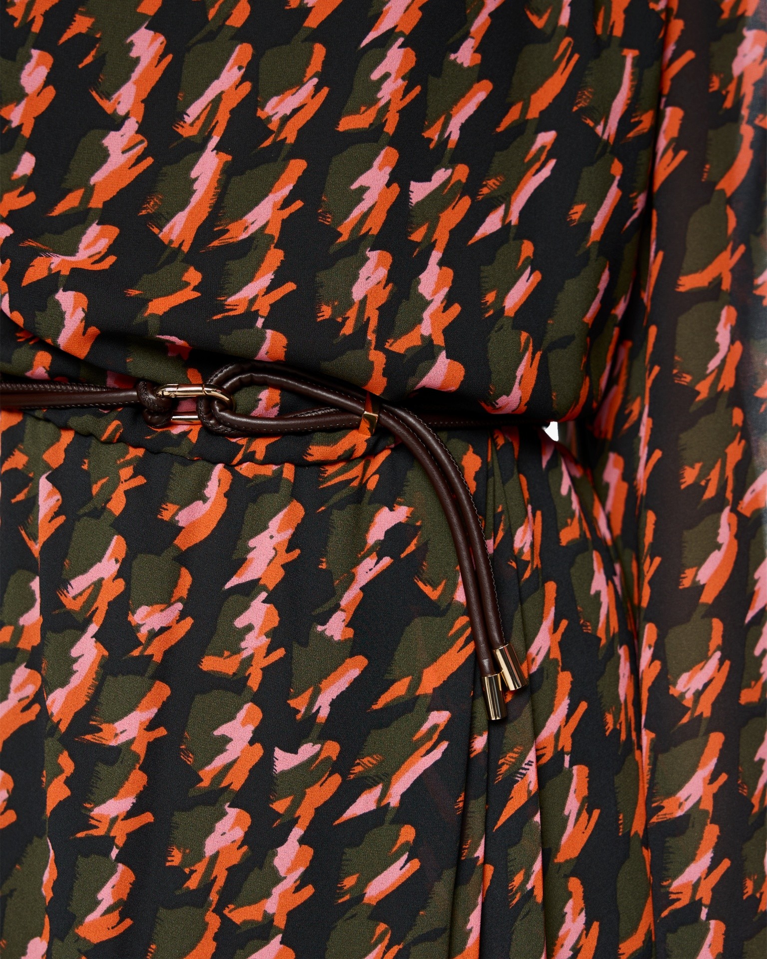 jurk, riem, patroon, abstract, bloemen/??
