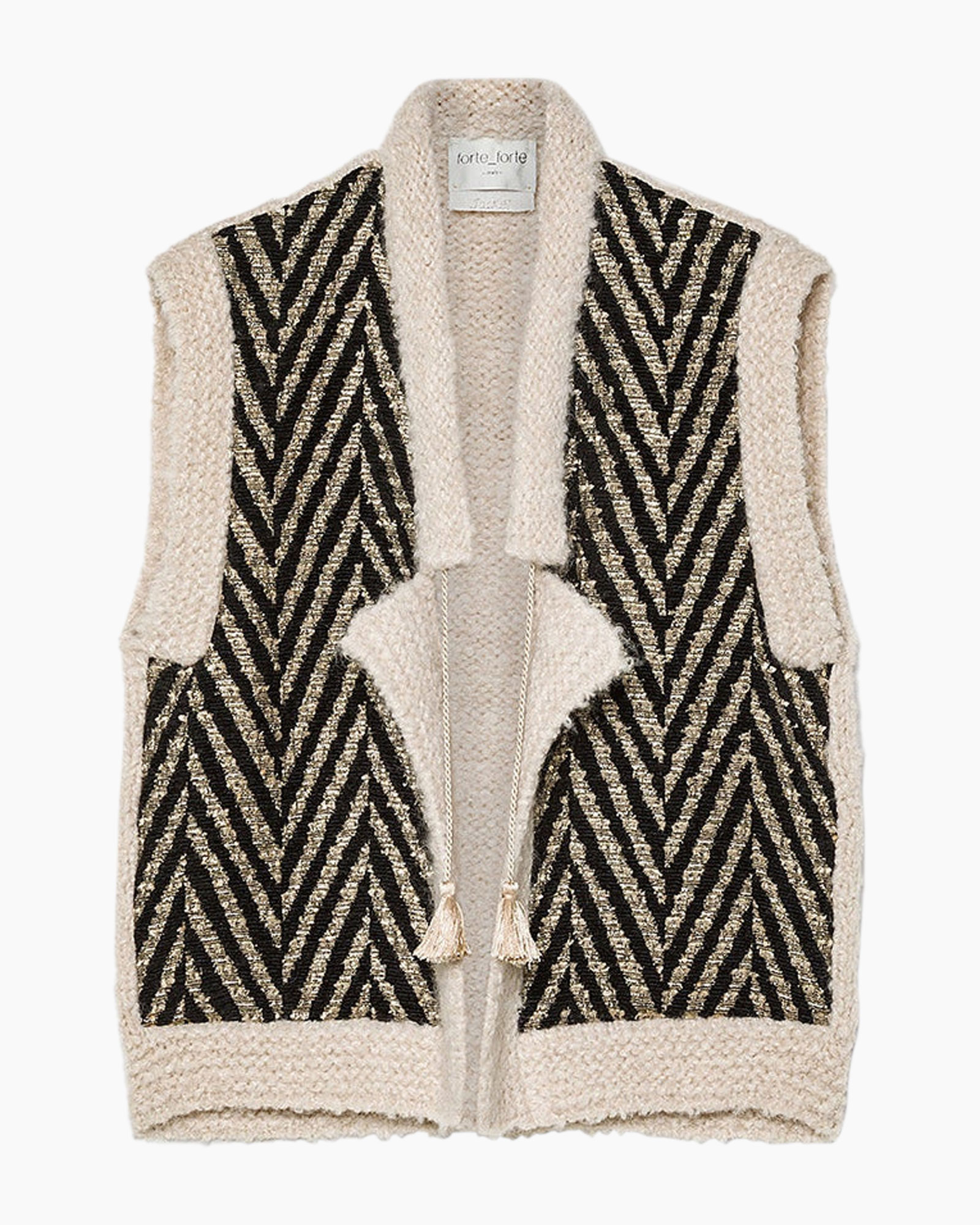 vest, /cardigan, geflochten, chevron, neutraal