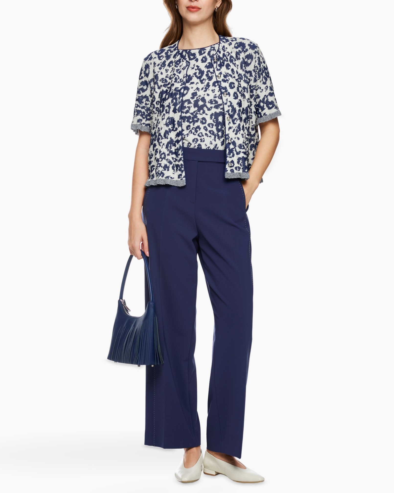 jasjak, vest, leeuwenprint, korte mouw, broek