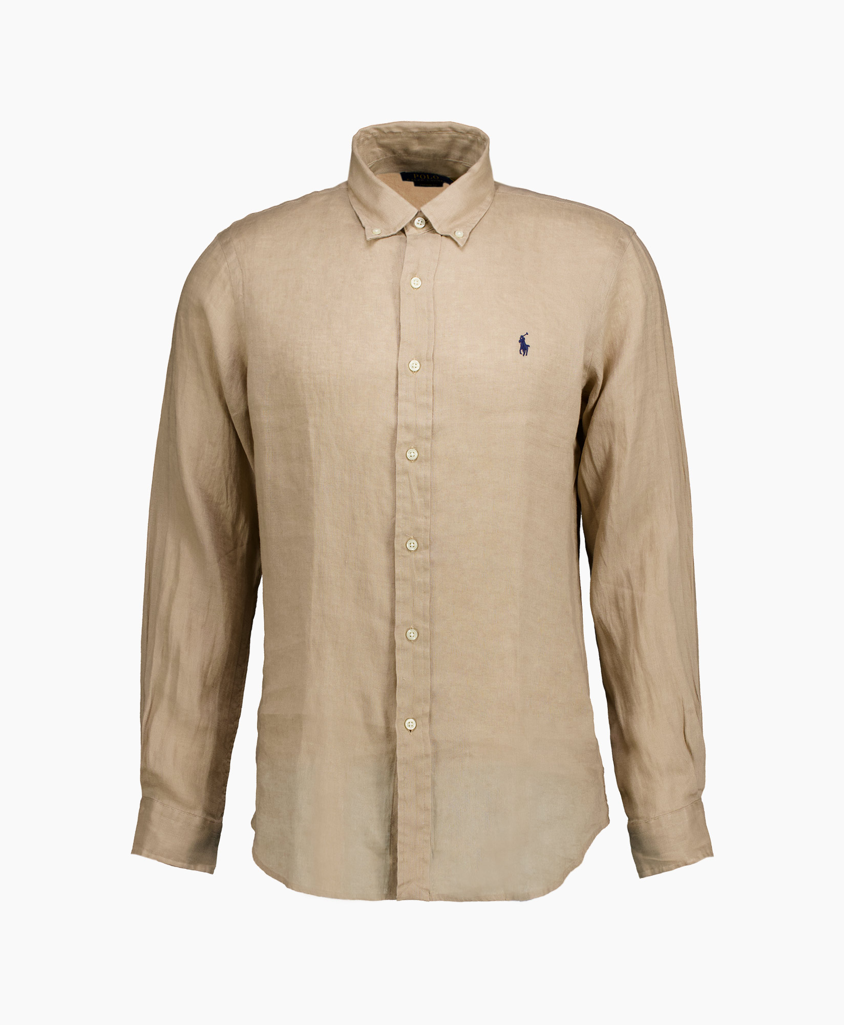 Overhemd Pd Linen Beige