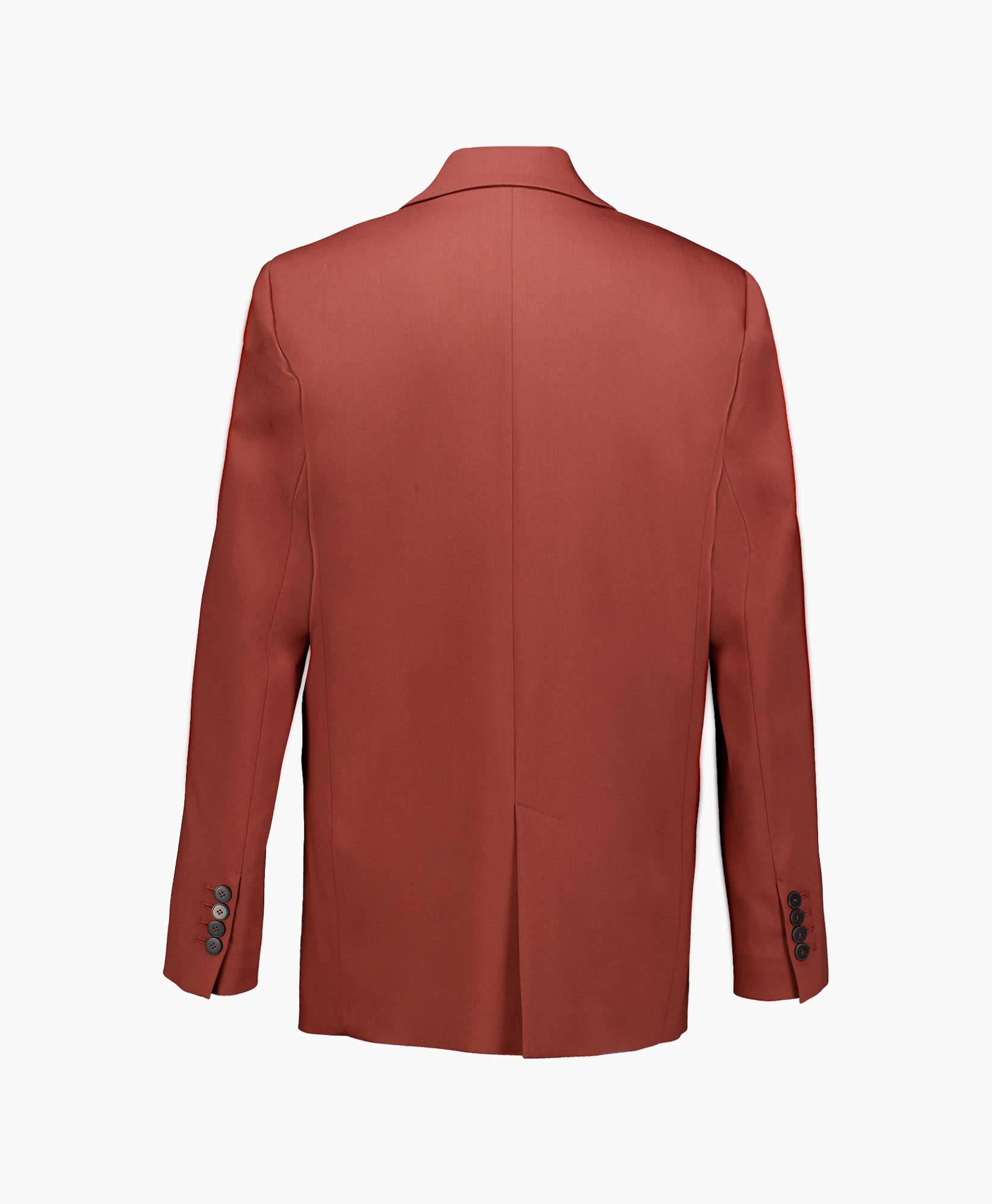 Blazer Viscose Wool Chic Twill Roestbruin