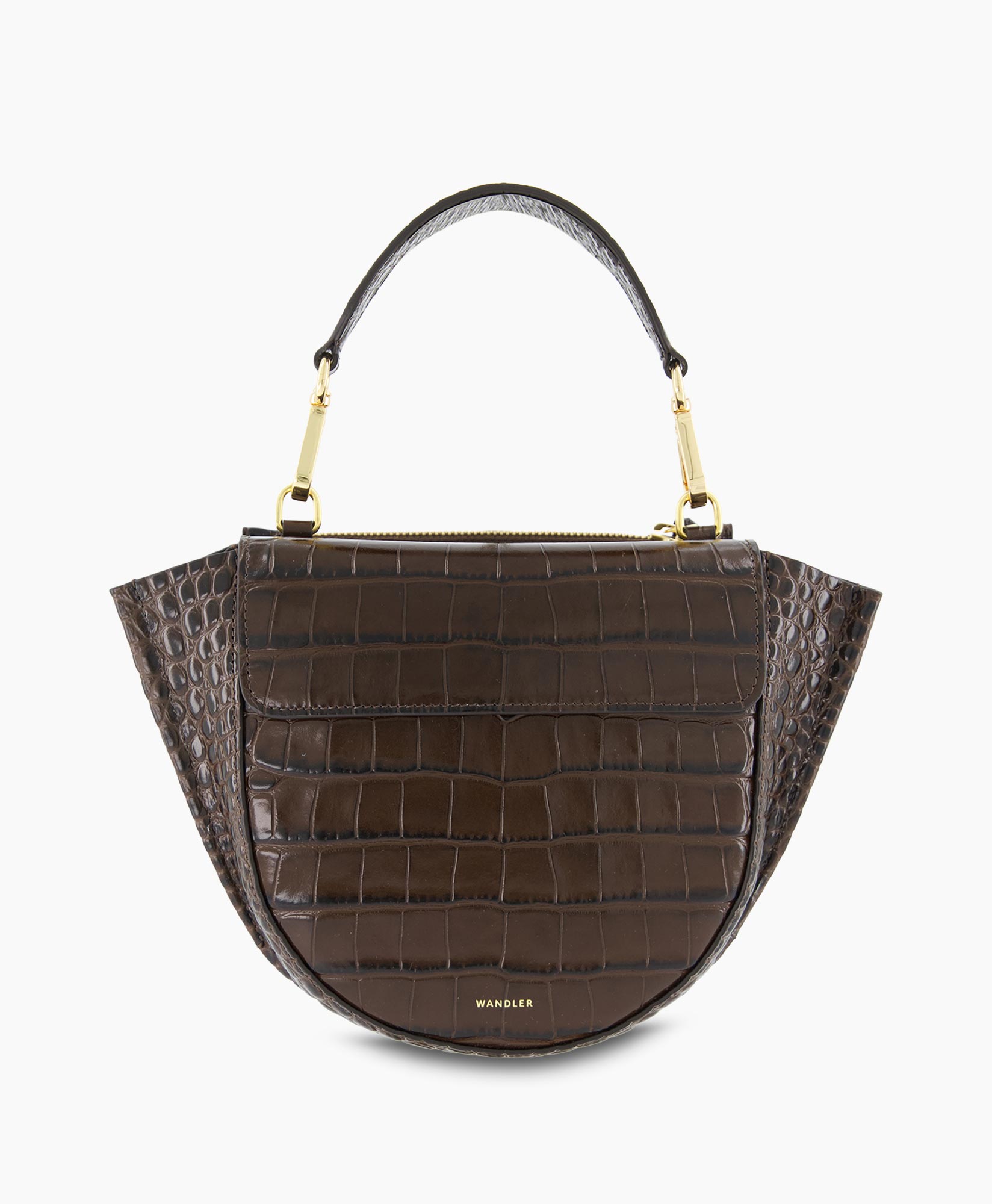 Crossbody Tas Hortensia Mini Donker Bruin