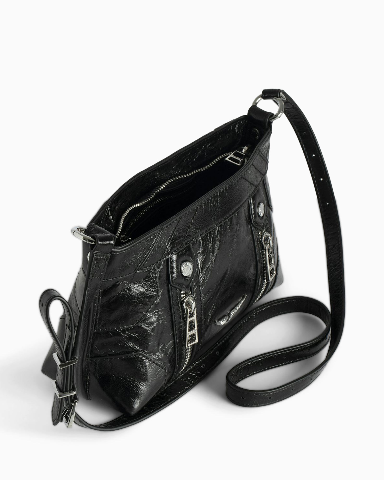 Crossbody Tas Sunny Mood Vintage Patent Zwart