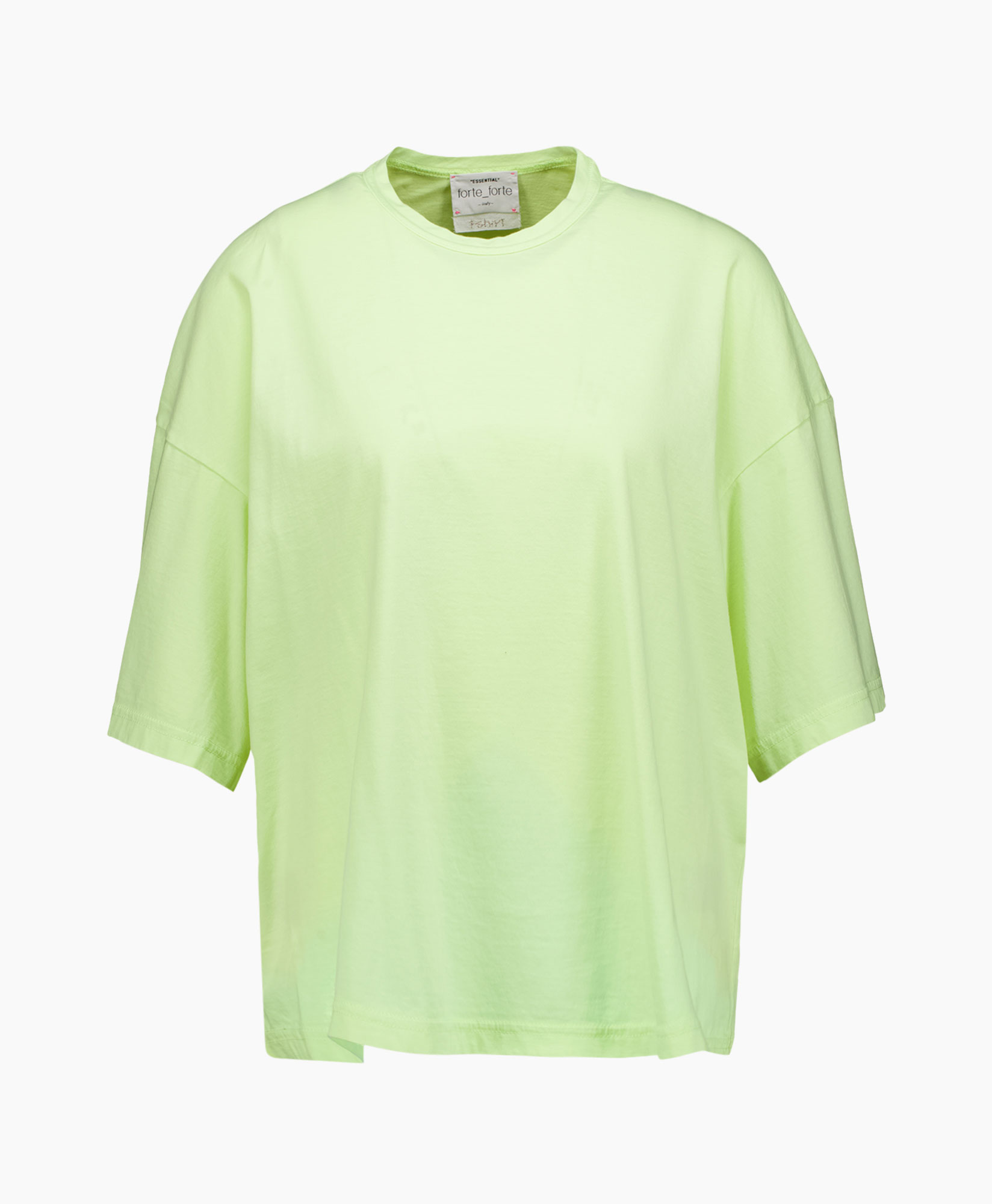 T-shirt Korte Mouw Essential Organic Co Jersey Hal licht geel