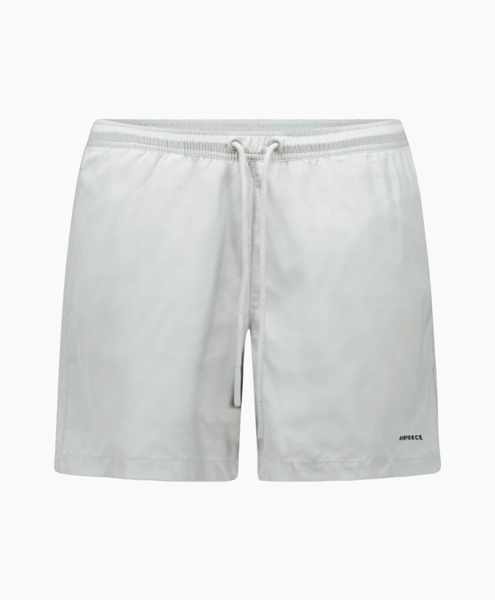 shorts, touwkoord, linnen, lichtgrijs, knie-lang