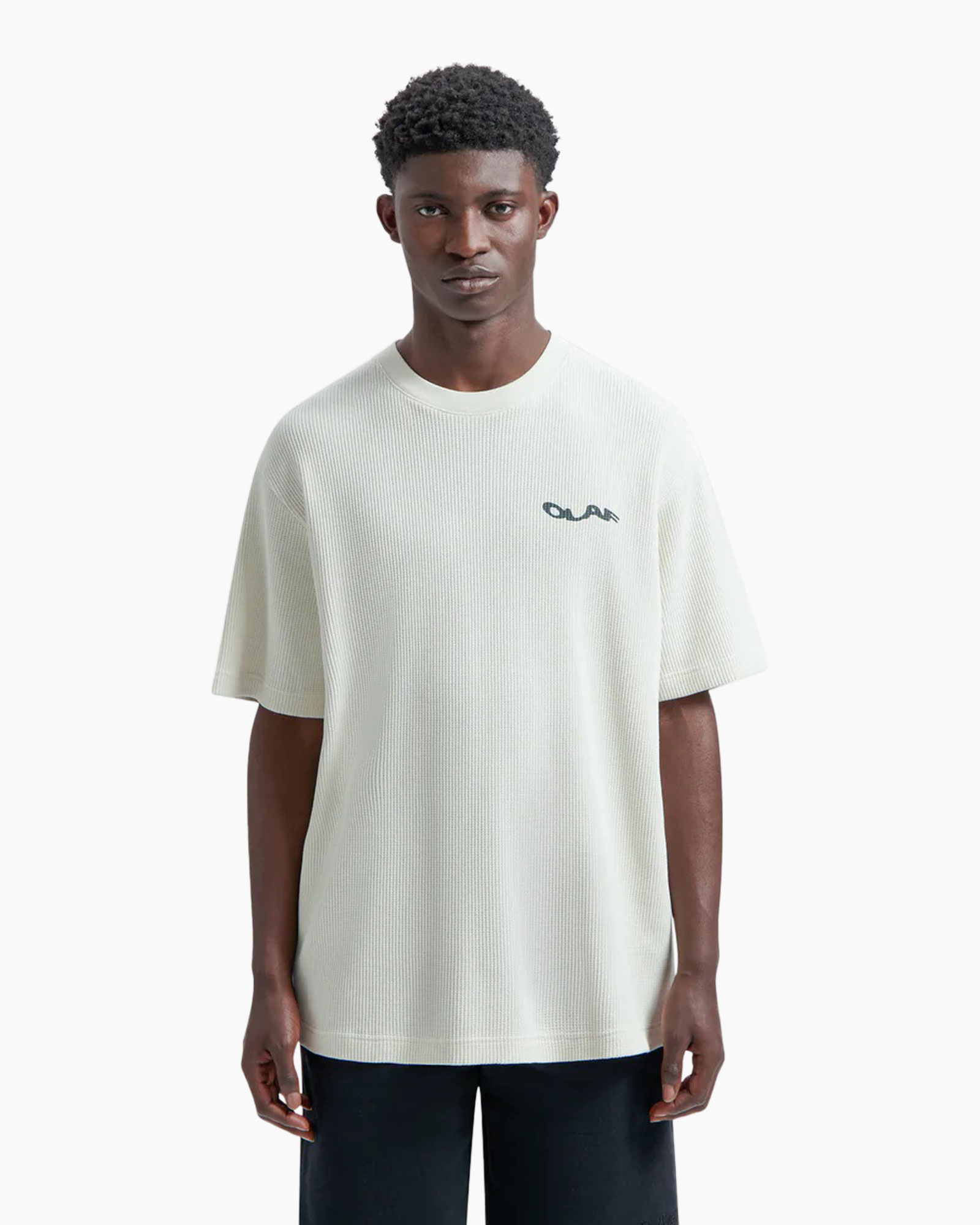 T-shirt Korte Mouw Wavy Drift Waffle Tee Off White