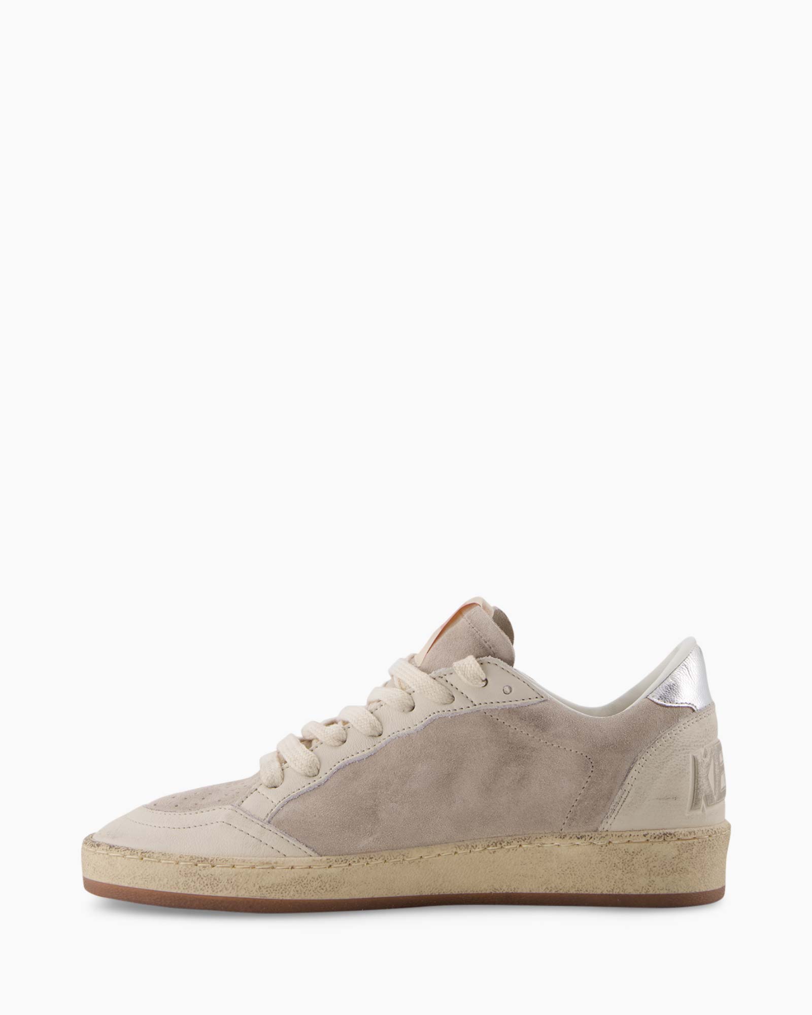 Sneaker Ballstar Suede Upper Leather Star Beige
