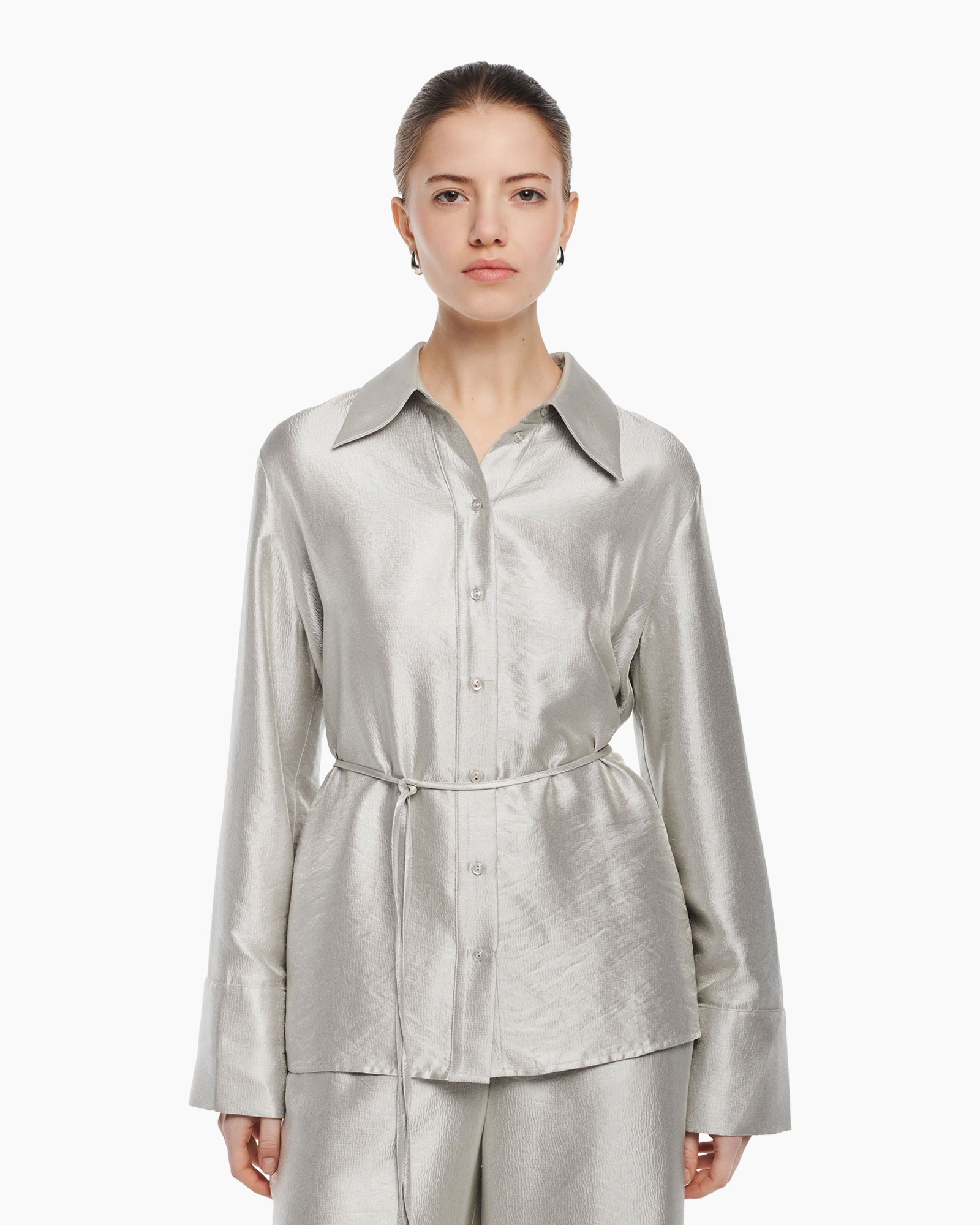 Blouse Ebonee Licht Grijs