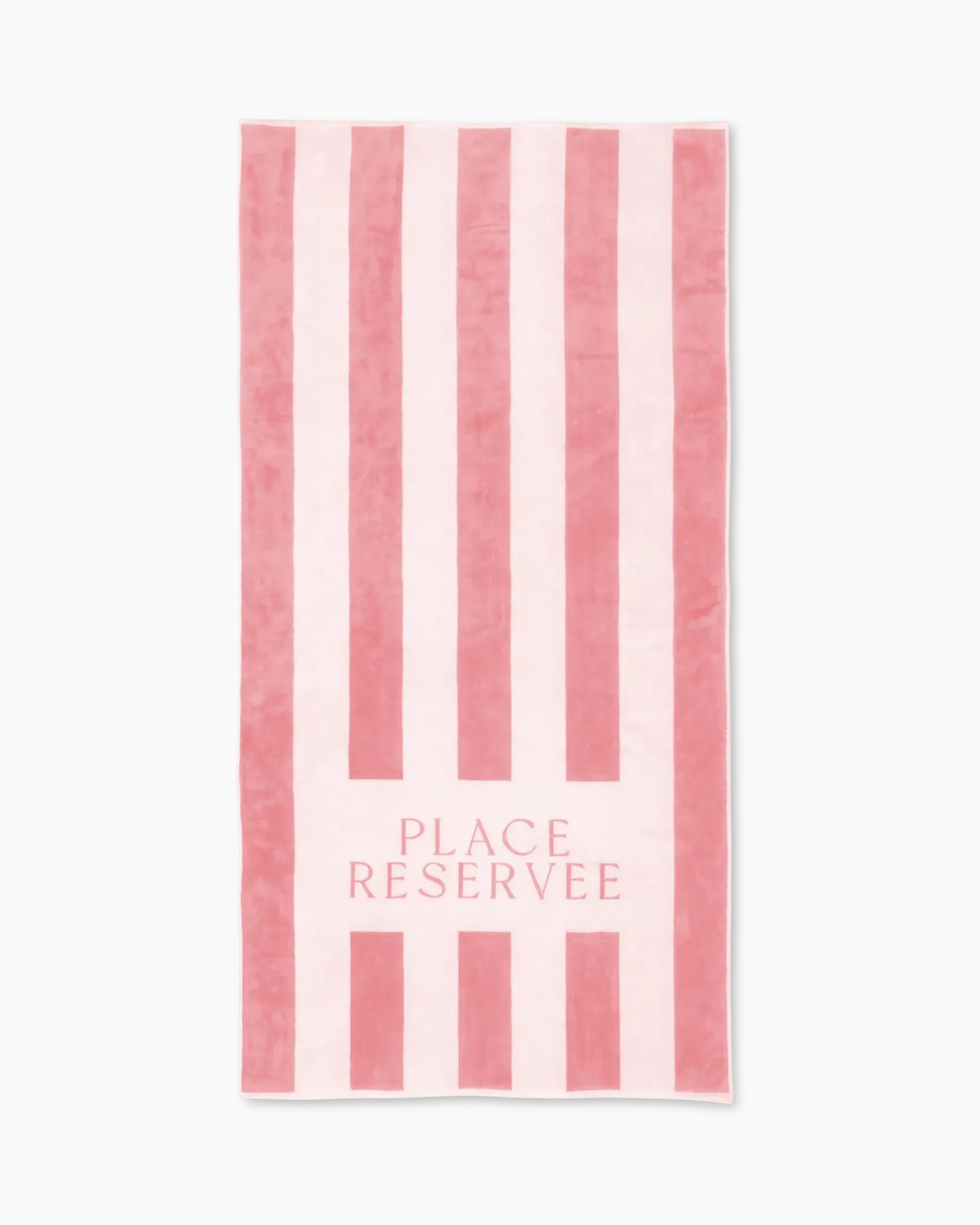 towel, bath, pink, striped, place reservee