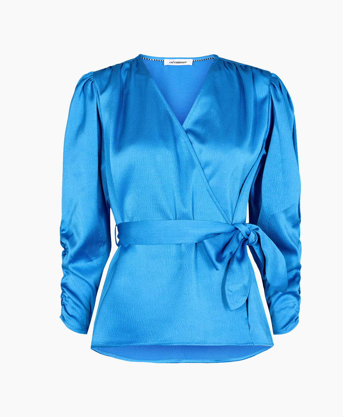 Co'couture Blouse Mira Wrap Blauw