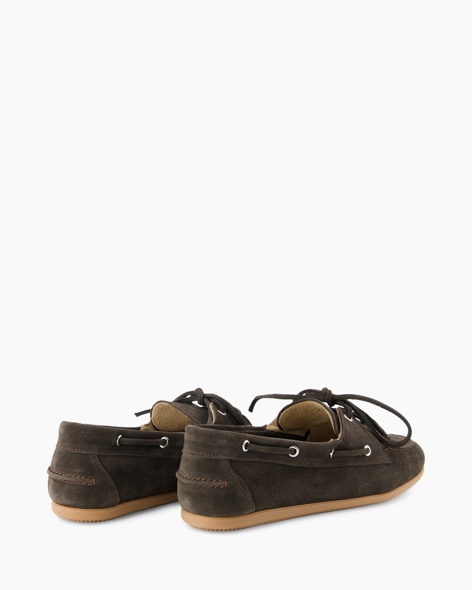 loafers, sloffen, suede, bruin, rubberen zool
