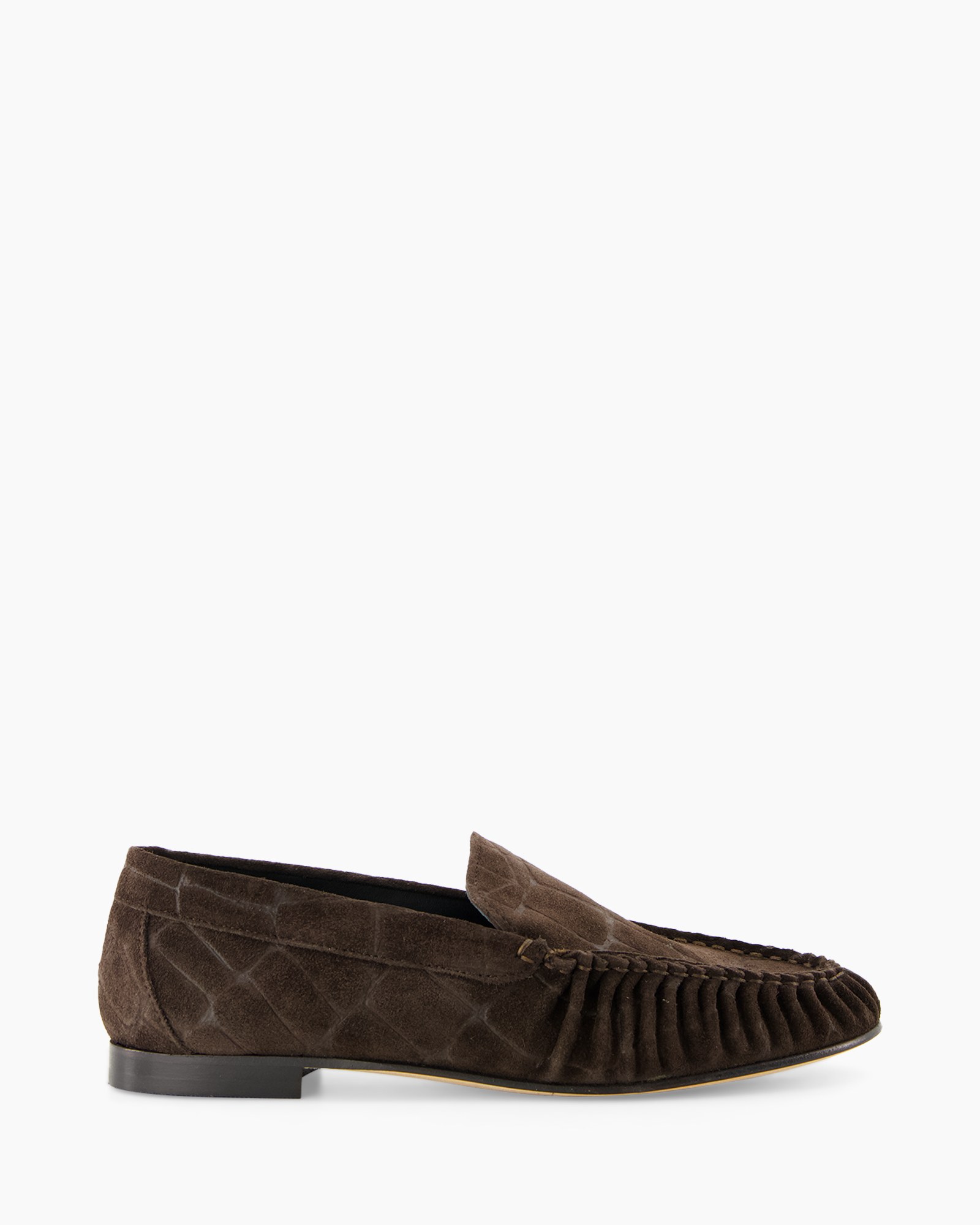 loafers, driving moccasin, bruin, suede, slip-on