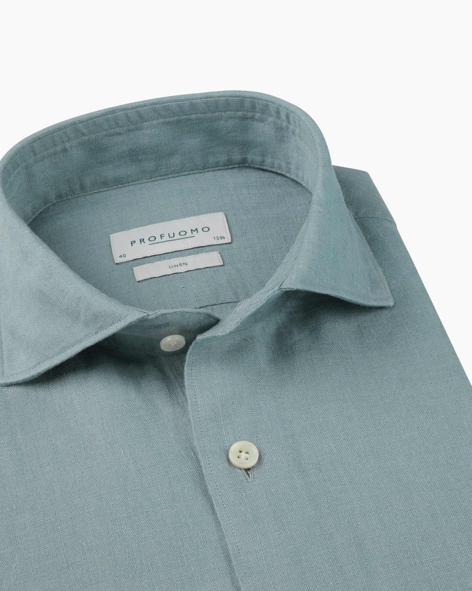 shirt, linen, long sleeve, button-down, collar