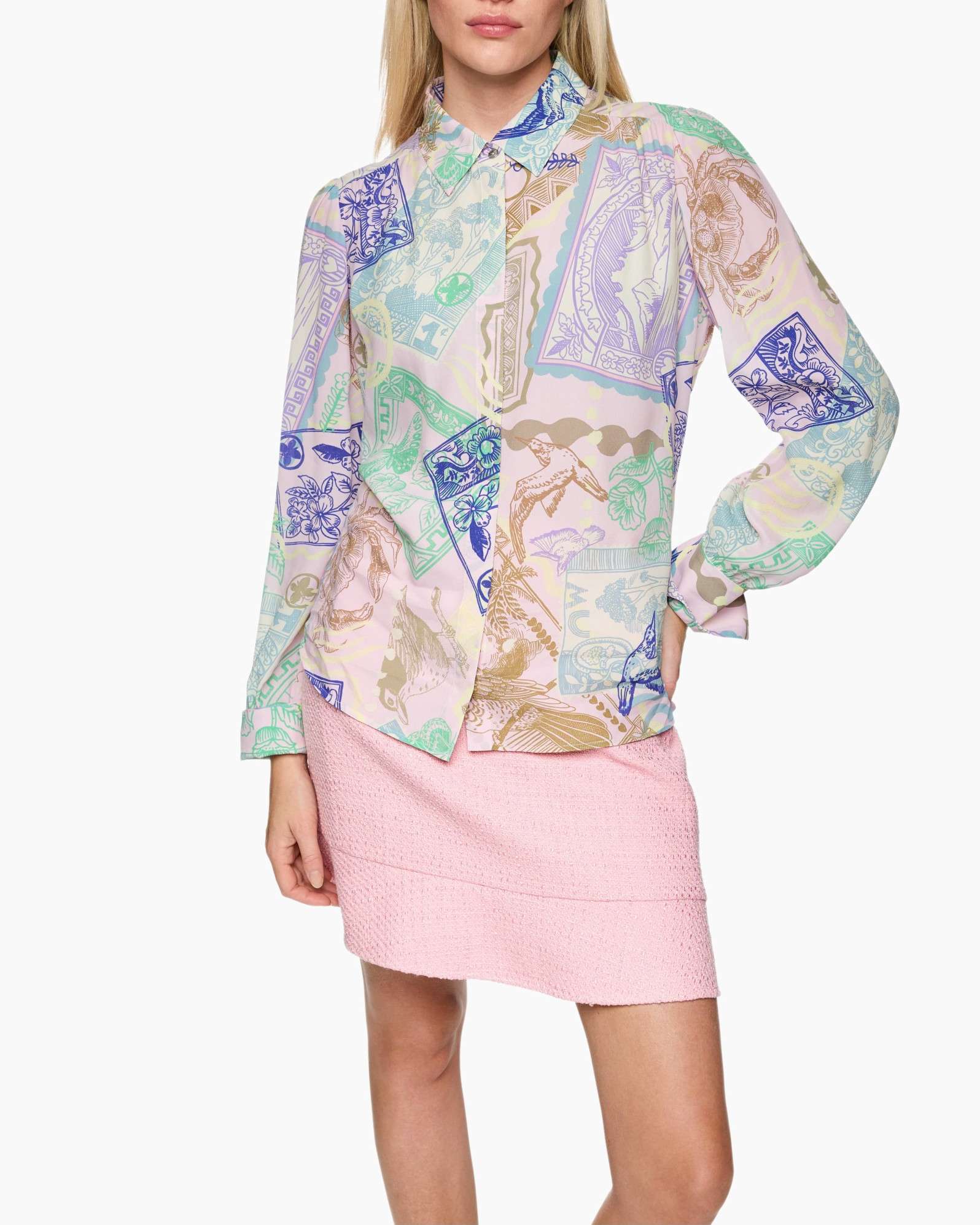 Blouse, Clothing, Long Sleeve, Skirt, Dress