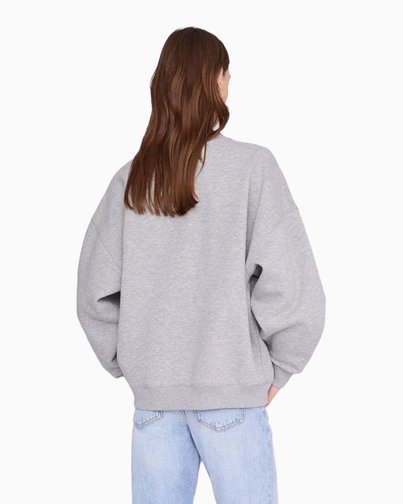 sweatshirt, grafisch, grijs, rond hals, unisex